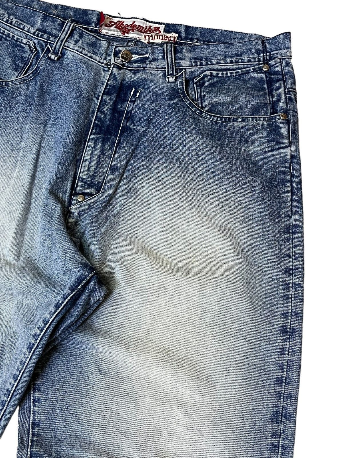 Akademiks BAGGY🔥VINTAGE AKADEMIKS MOOSY BAGGY INSPIRED JNCO JEANS Size US 35 - 4 Thumbnail