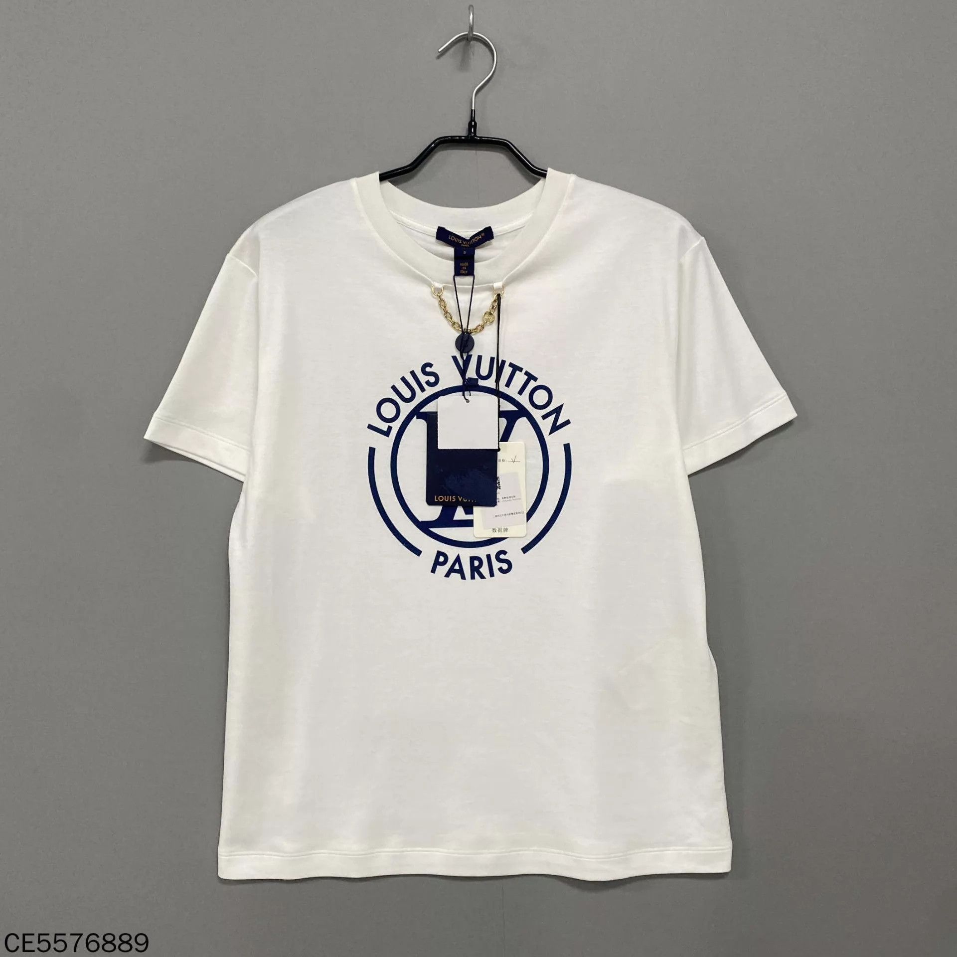 Louis Vuitton LV FW25 Ring Logo Chain Short Sleeve Tee Size S Size S / US 4 / IT 40 - 1 Thumbnail