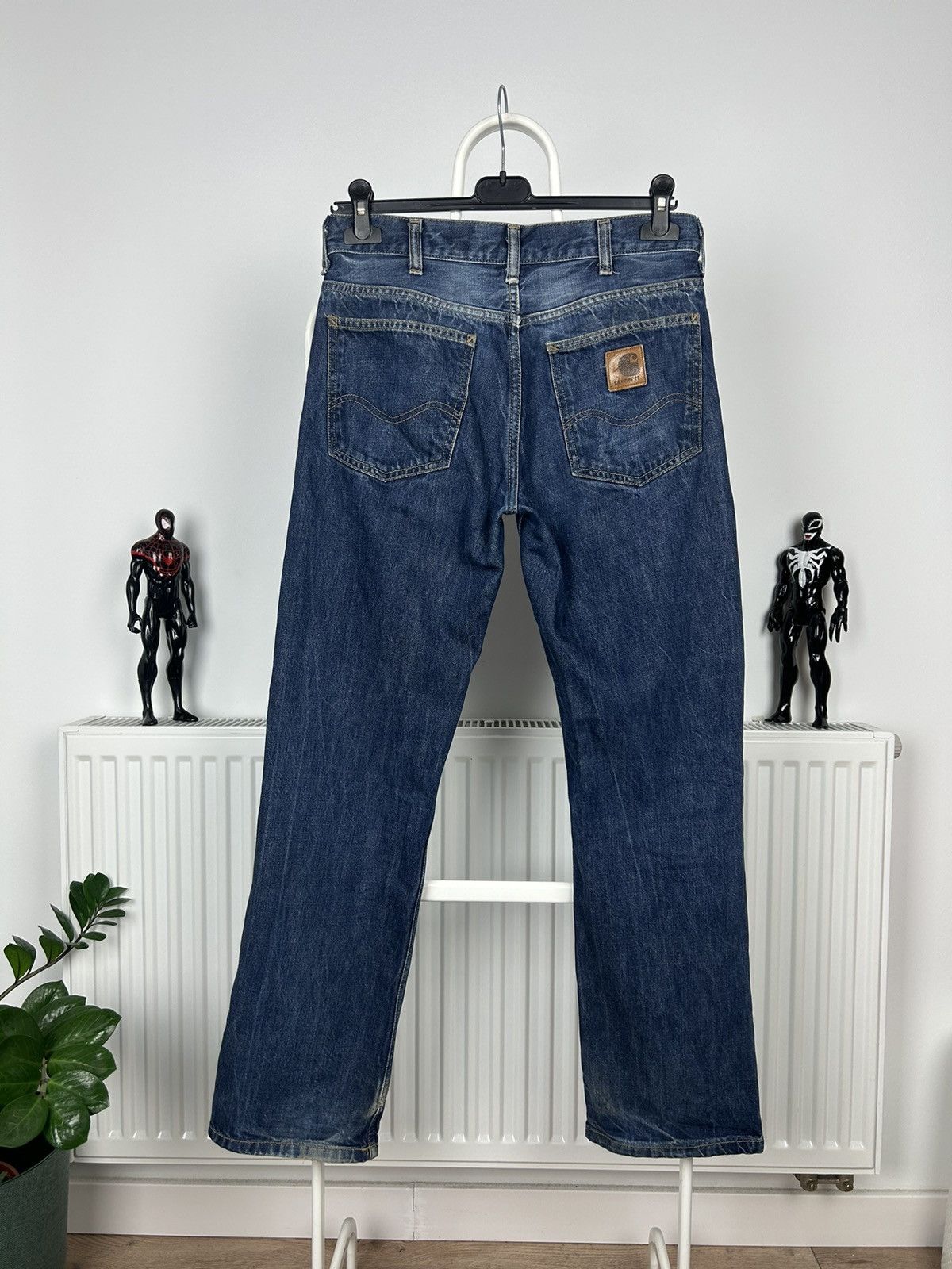 Carhartt × Jean × Vintage Carhartt Texas Pant Blue Denim Jeans Size US 29 - 1 Thumbnail