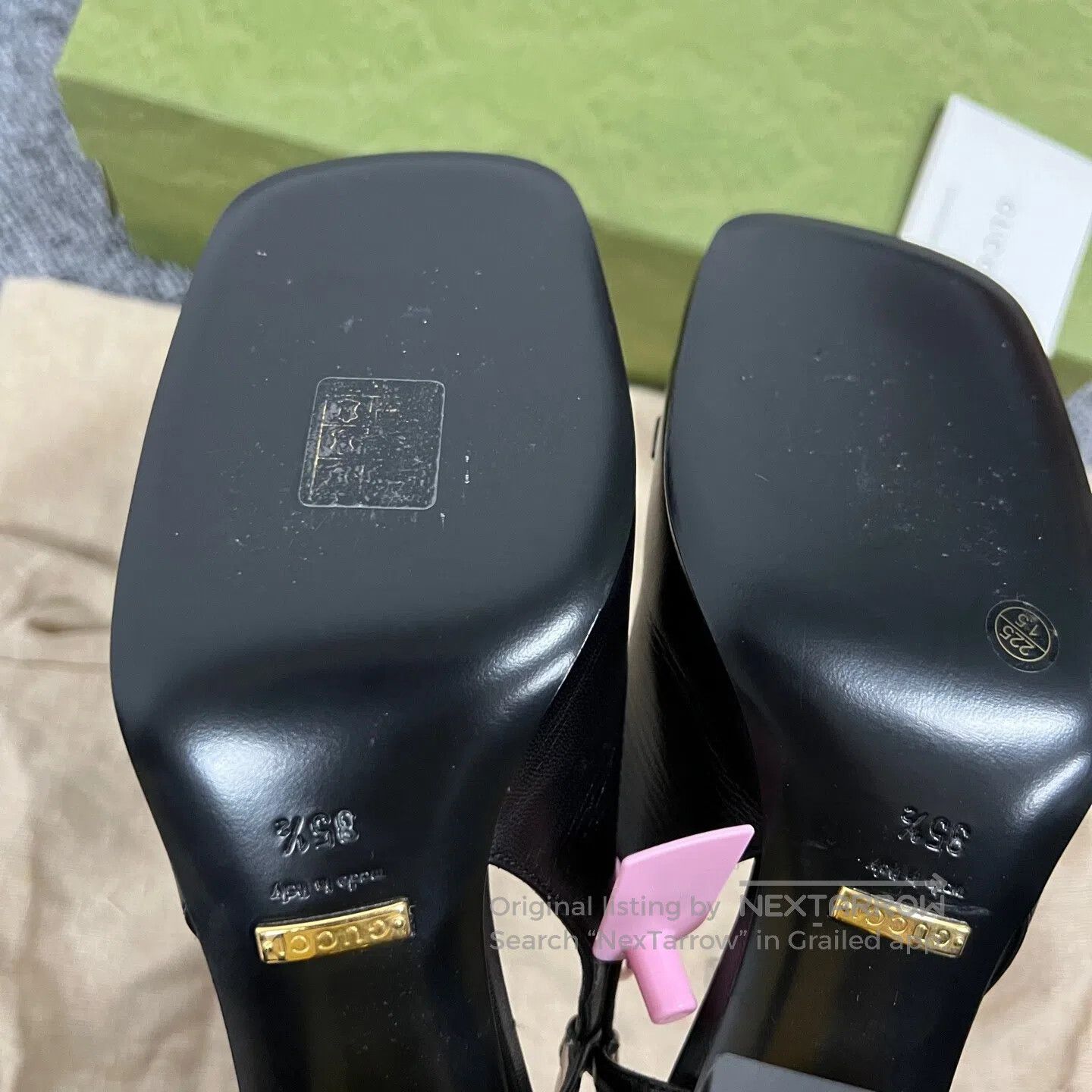 Gucci Guicci Black Golden Horse buckle high heels| Size US 5 / IT 35 - 7 Thumbnail