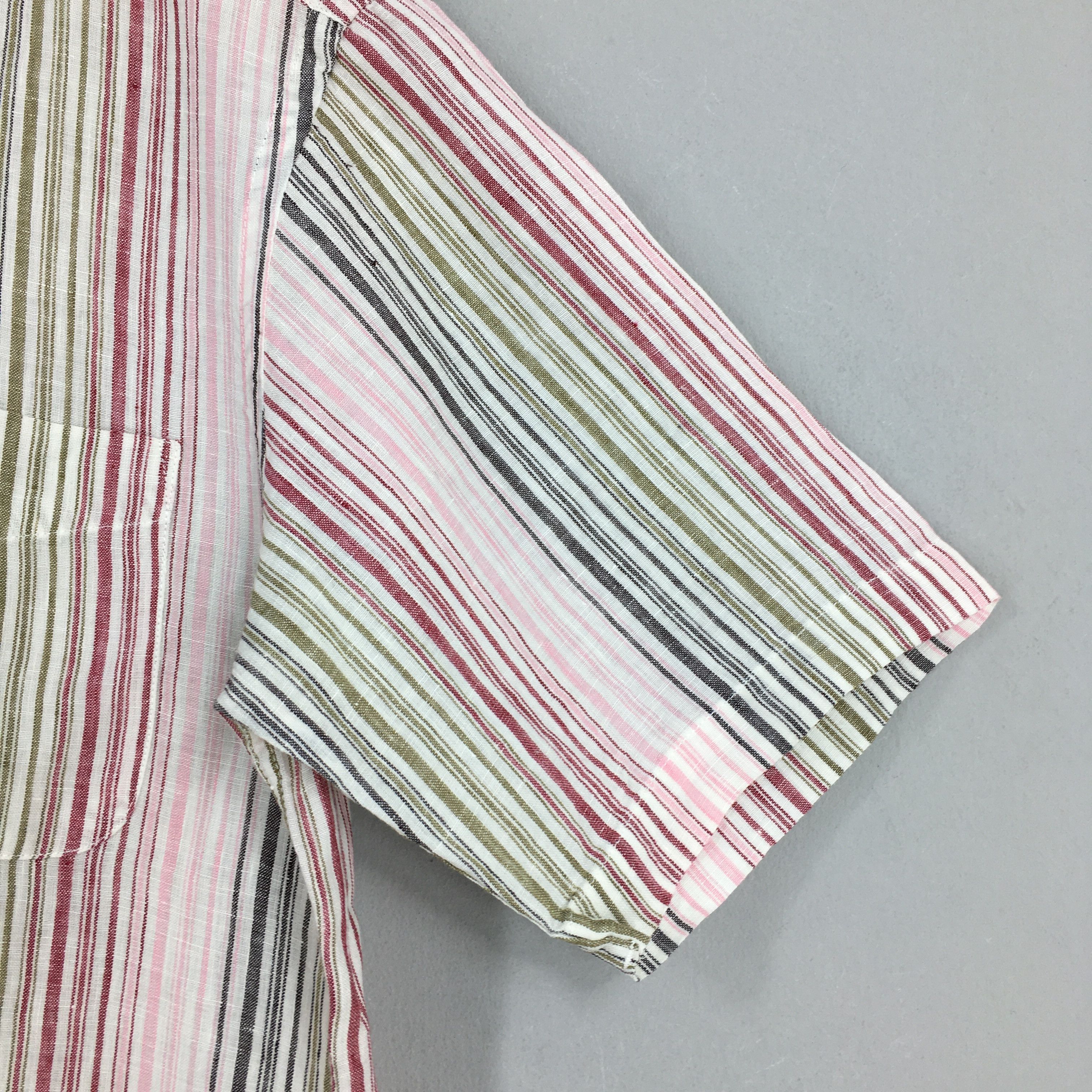 Vintage Vintage Kent Vertical Striped Flannel Linen Shirt Large Size US L / EU 52-54 / 3 - 4 Thumbnail