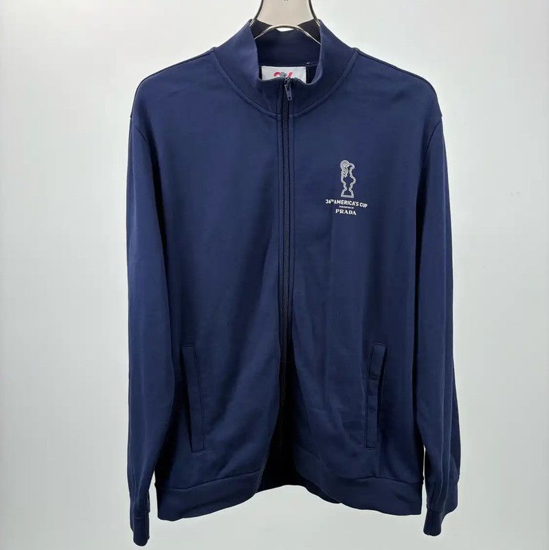 Prada Prada Blue Zip-Up Jacket for Men Size US XL / EU 56 / 4 - 1 Thumbnail