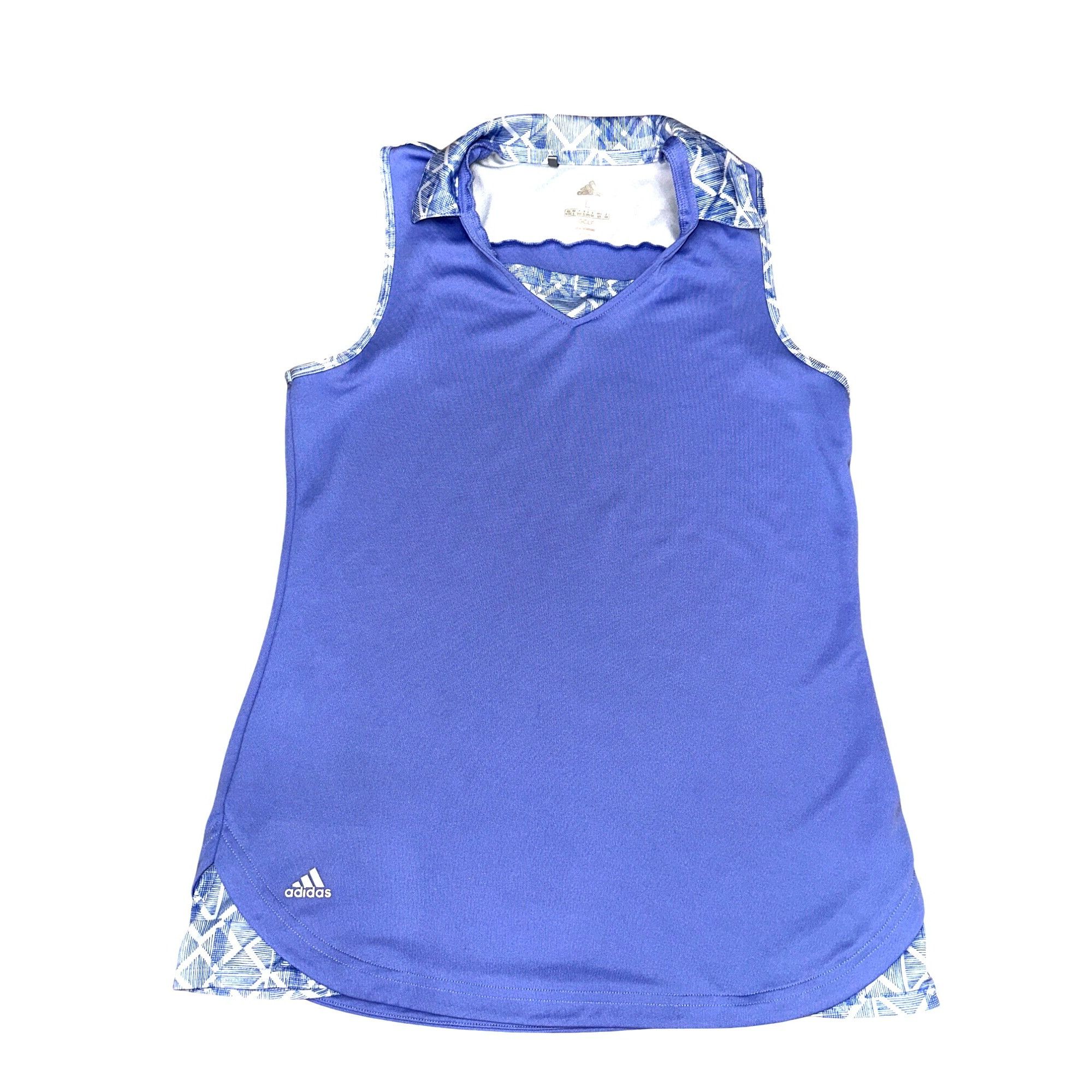 Adidas Adidas Purple Sleeveless Golf Shirt Geometric Trim Size L Sp Size L / US 10 / IT 46 - 14 Thumbnail