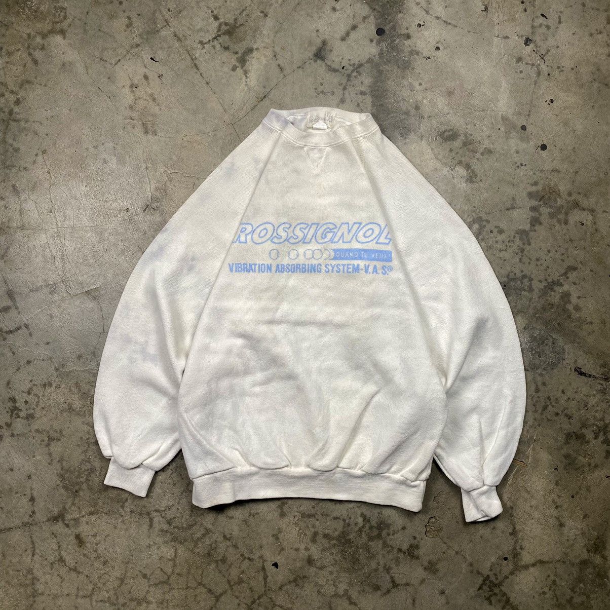 Japanese Brand × Vintage 90s Rossignol Vibration Absorbing System Crewneck Size US S / EU 44-46 / 1 - 1 Thumbnail