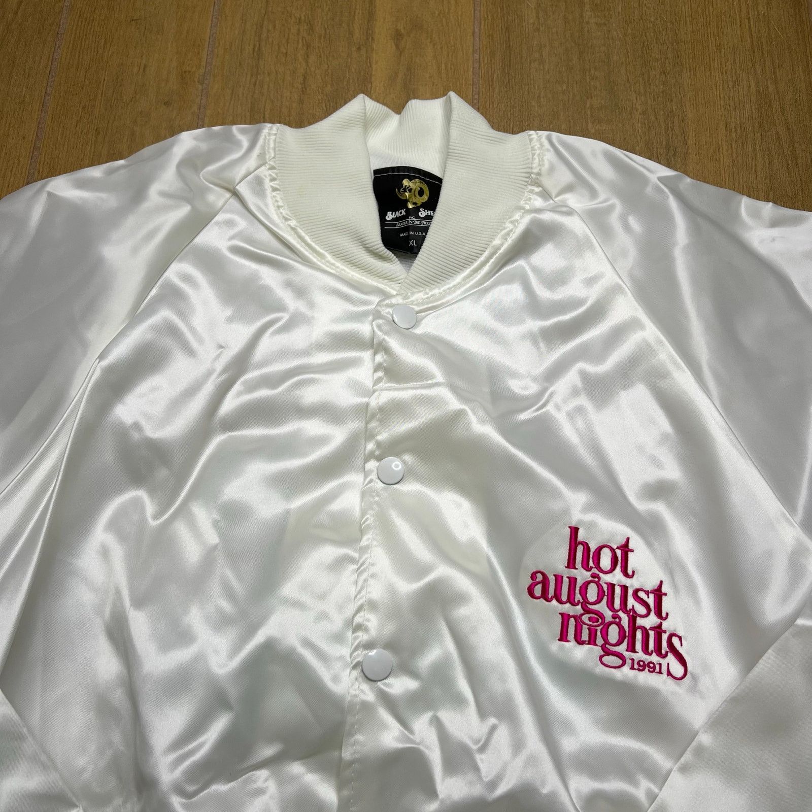 Vintage Vintage 1991 Hot August Nights Reno Satin Jacket XL Unisex Size US XL / EU 56 / 4 - 4 Thumbnail