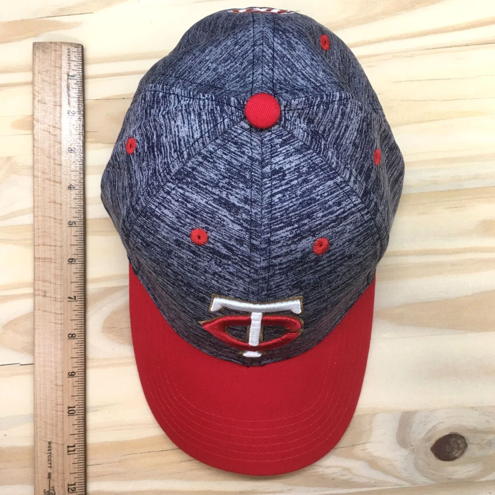 Twins Minnesota Twins Melonwear Baseball Hat Mens Blue OS Adjustable Embroidered Logo Size ONE SIZE - 4 Thumbnail