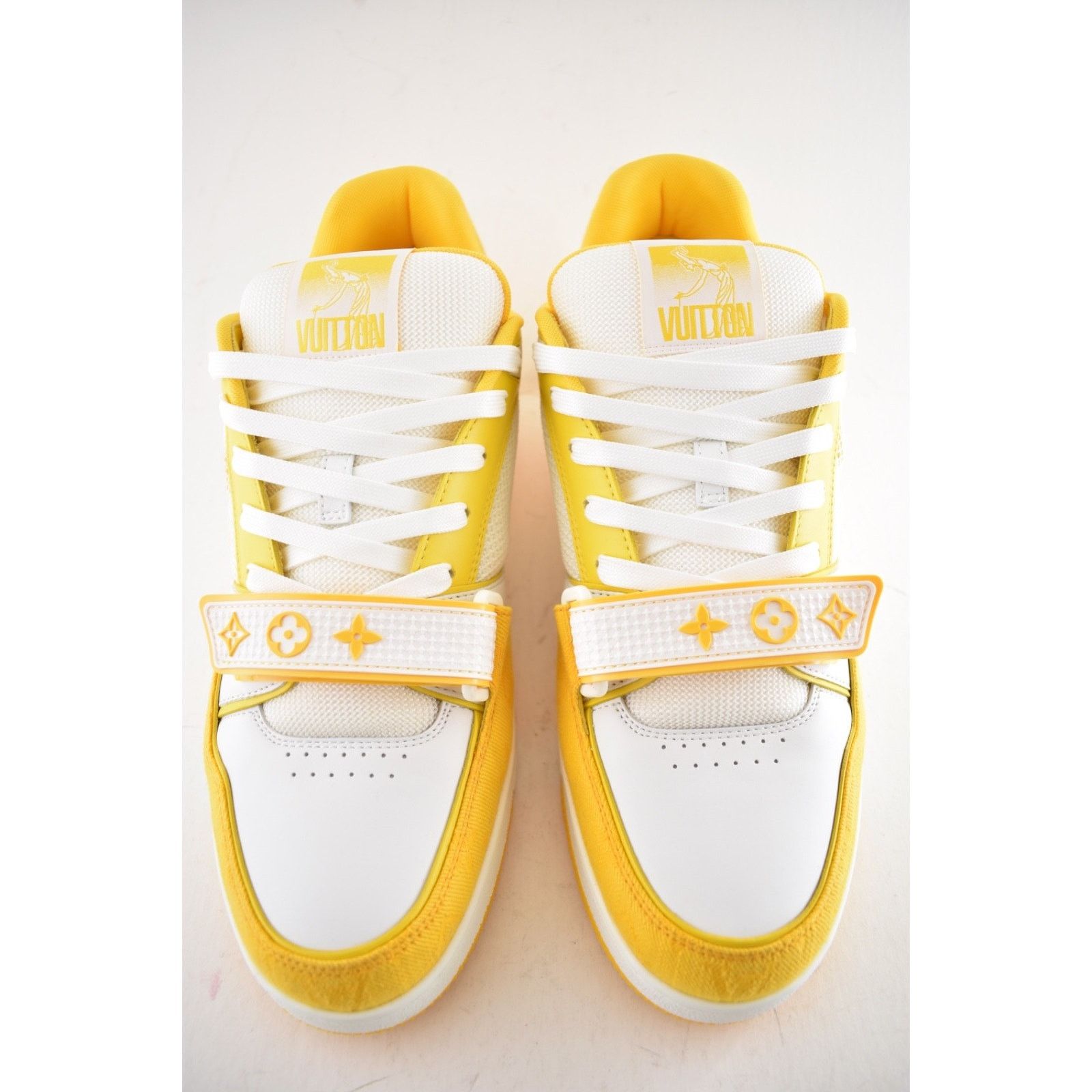 Louis Vuitton Louis Vuitton Denim Yellow Monogram White Low Top Size US 10 / EU 43 - 7 Thumbnail
