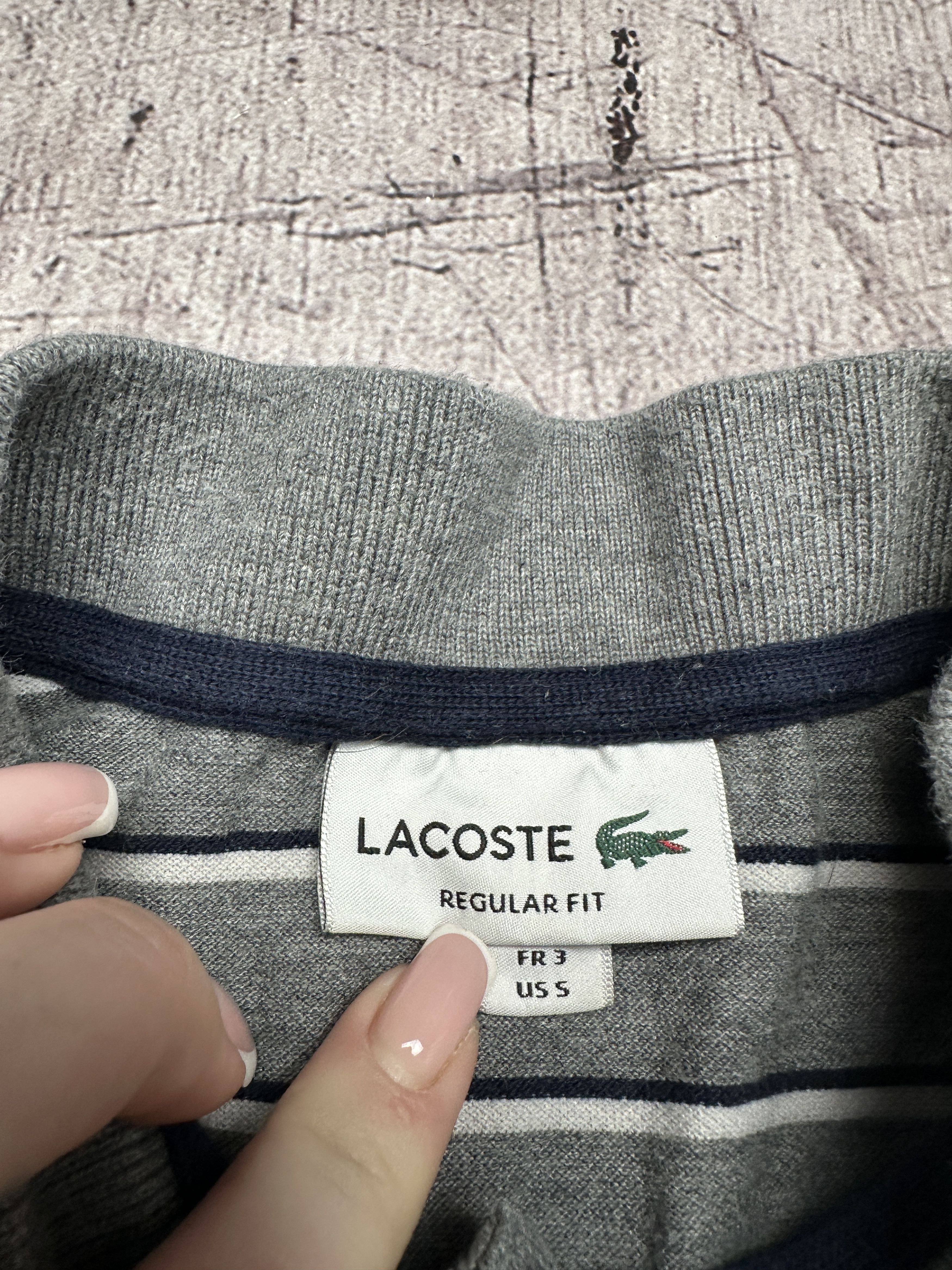 Lacoste Lacoste Mens Striped Polo Shirt Size US S / EU 44-46 / 1 - 4 Thumbnail