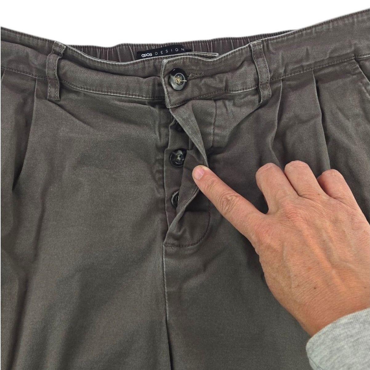 Asos ASOS | 7" Shorts w/Button Fly & Elastic Waistband | Size 36 Size US 36 / EU 52 - 2 Thumbnail