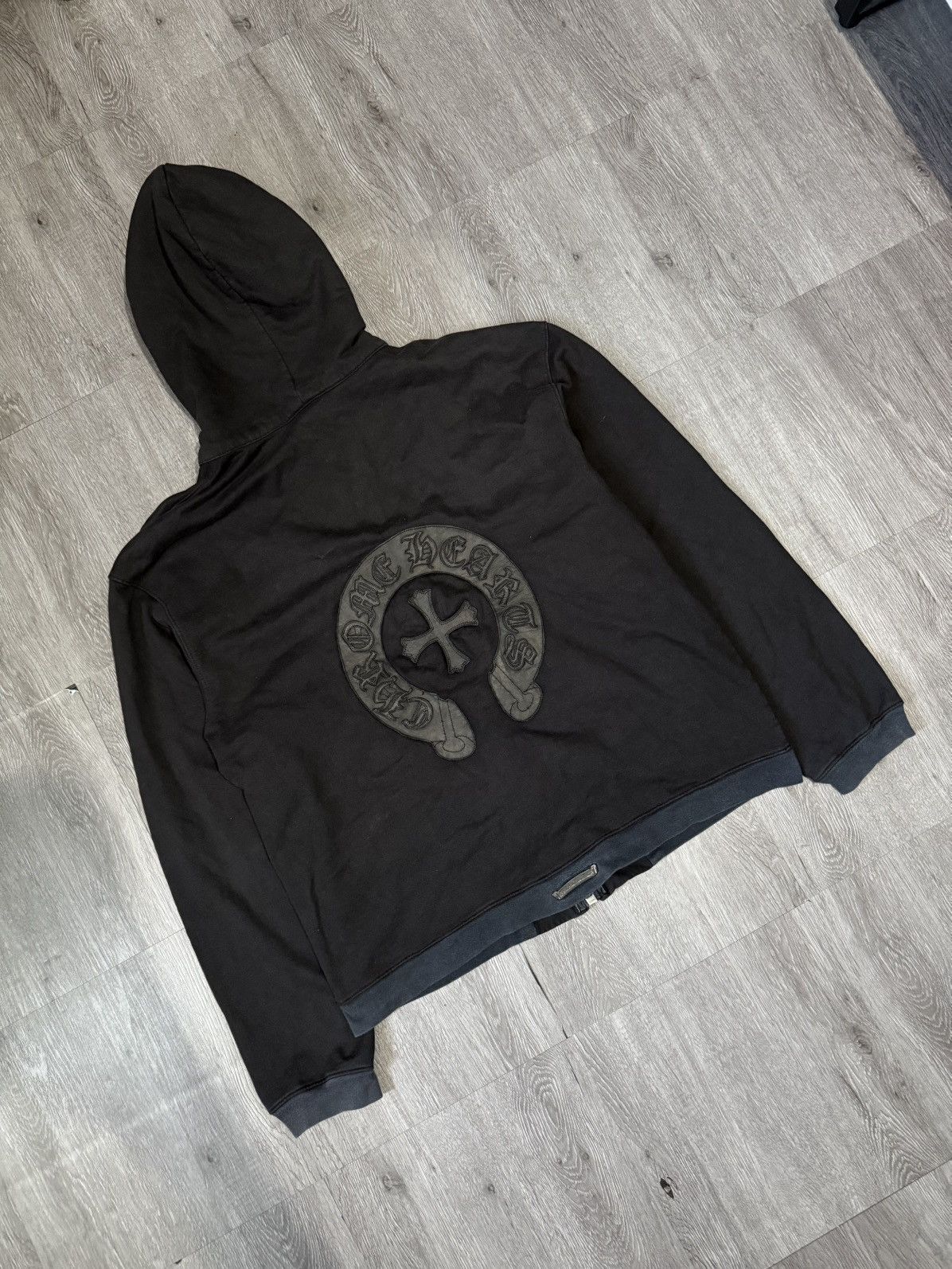 Chrome Hearts RARE Vintage Chrome Hearts - Leather Horseshoe Patch Jacket Size US M / EU 48-50 / 2 - 1 Thumbnail