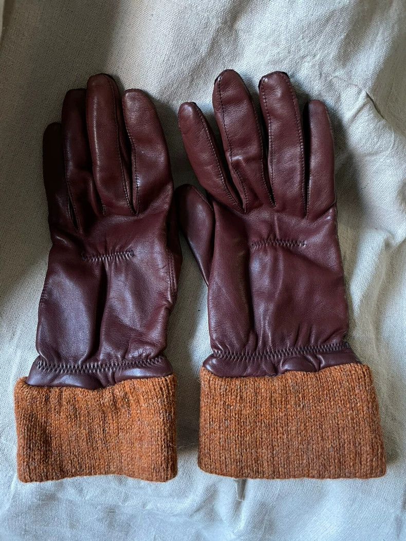 Comme des Garcons Comme des garçons Red leather gloves Size ONE SIZE - 1 Thumbnail
