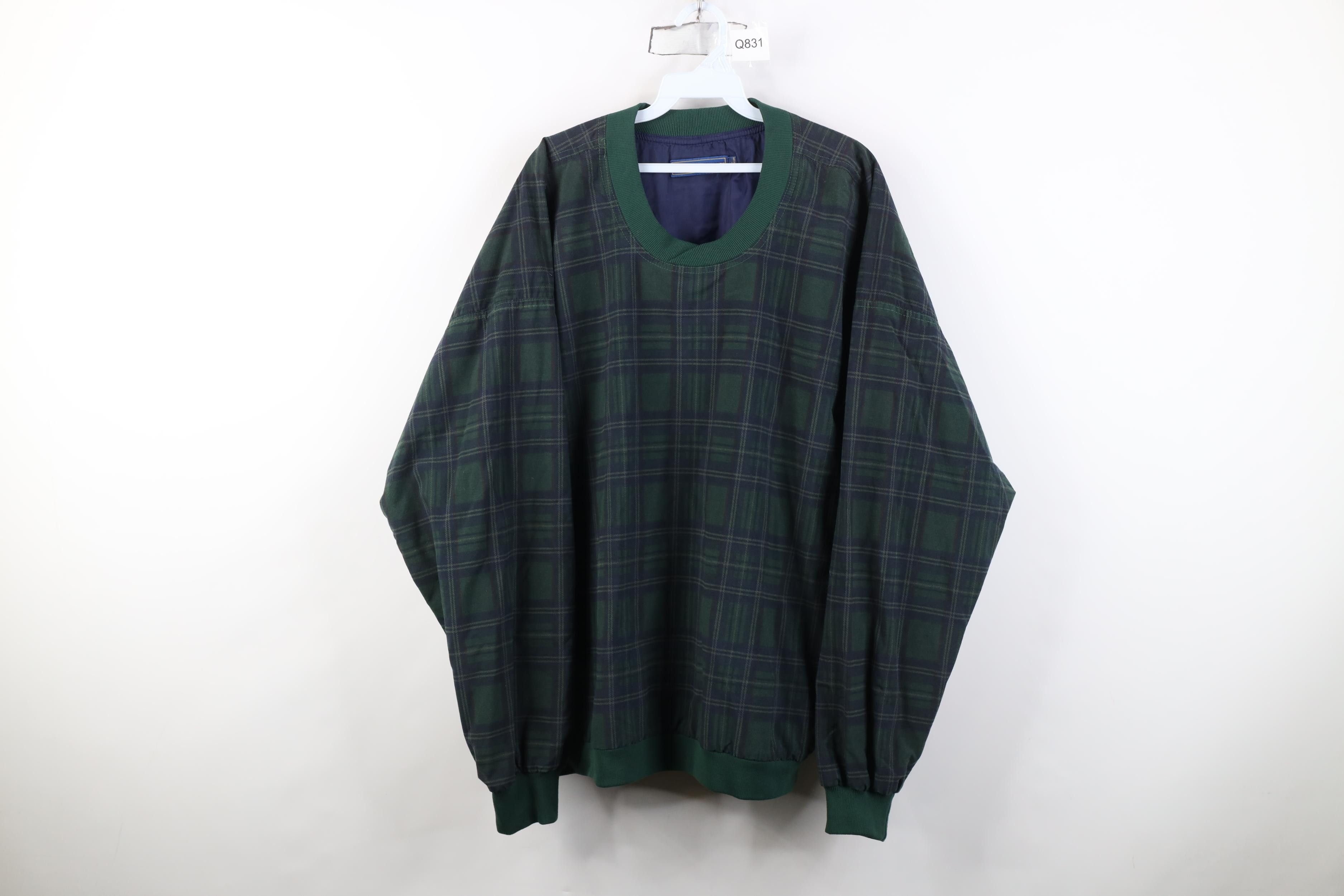 Vintage Vintage 90s Streetwear Pullover Windbreaker Jacket Plaid USA Size US XL / EU 56 / 4 - 1 Thumbnail