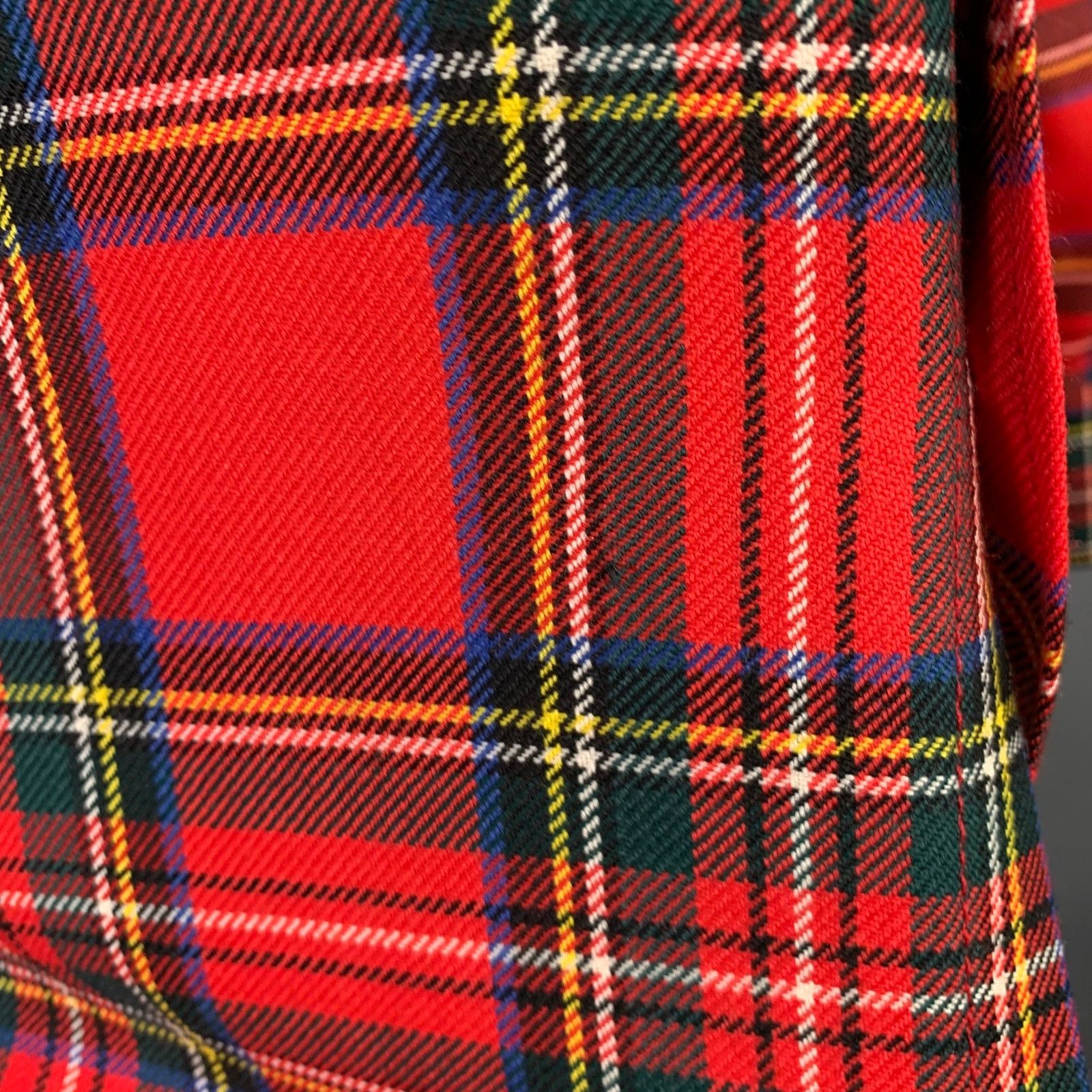 Dsquared2 DSQUARED2 Red MultiColor Wool Button Up Long Sleeve Shirt Size US M / EU 48-50 / 2 - 5 Thumbnail