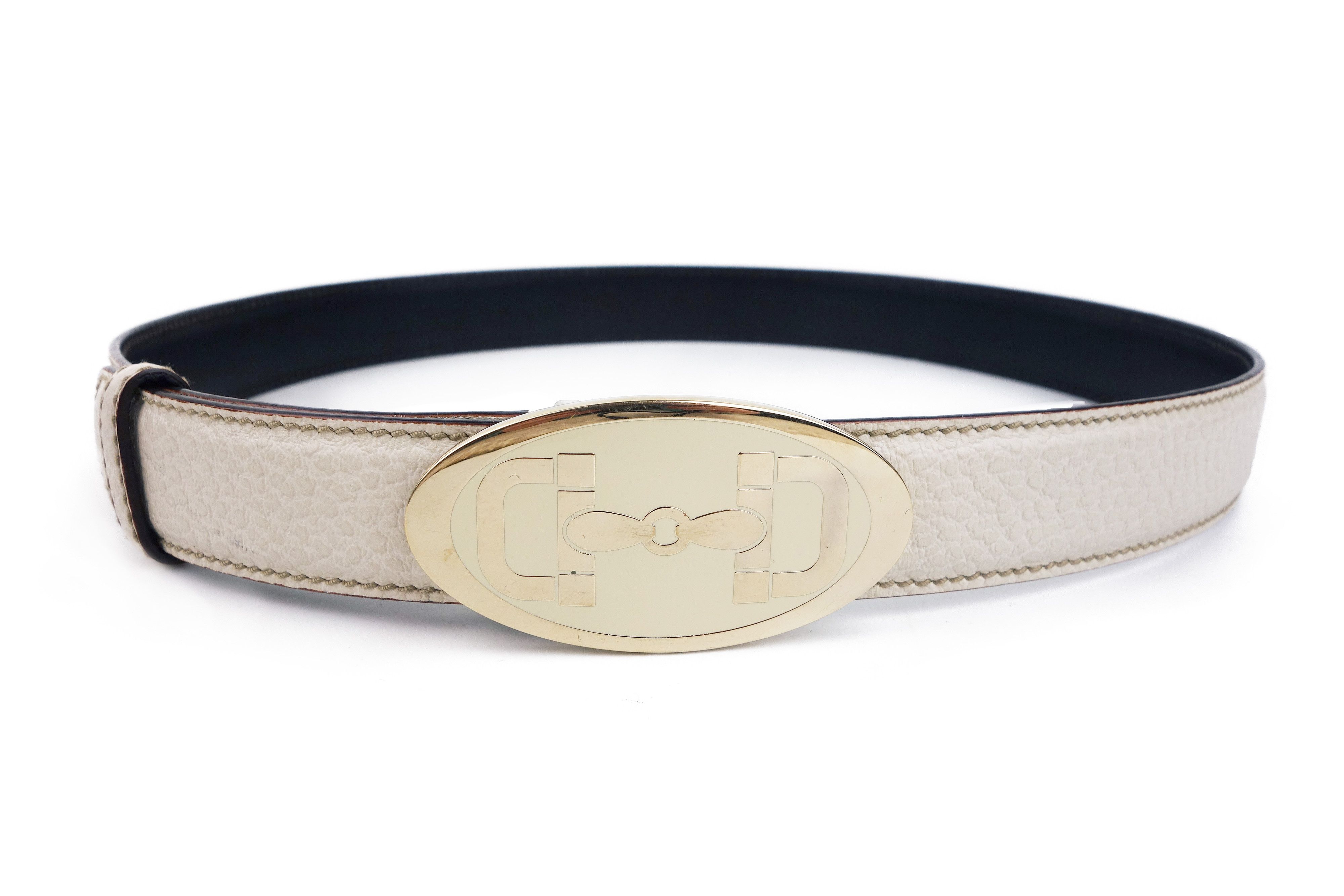 Gucci Gucci Vintage Horsebit Belt Leather Buckle GG Size 85 34 Size ONE SIZE - 2 Thumbnail