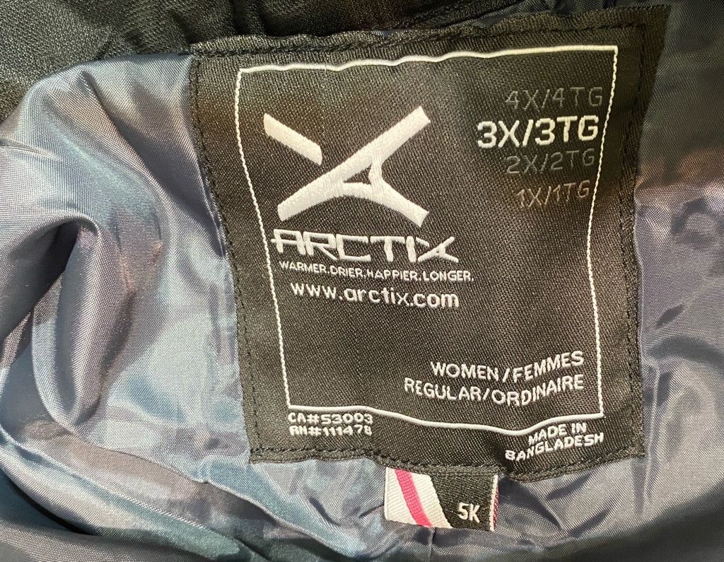 Other Women's Arctix Snow Pants 3X 31in. Inseam Black Size 31" - 6 Thumbnail