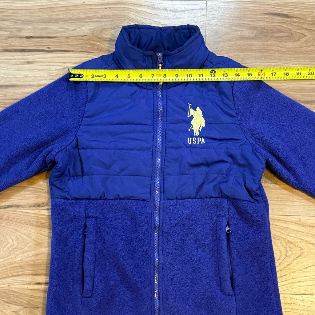U.S. Polo Assn. U.S. Polo Assn Women’s Blue Fleece Puffer Jacket M Size L / US 10 / IT 46 - 5 Thumbnail