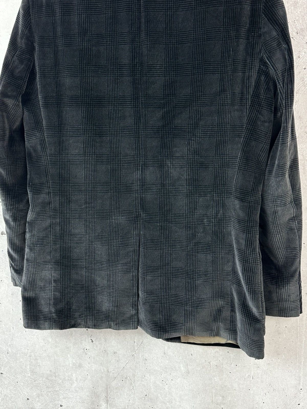 Hugo Boss Vintage Hugo Boss Monsieur 90s Check Brown Velour Blazer Size US L / EU 52-54 / 3 - 9 Thumbnail