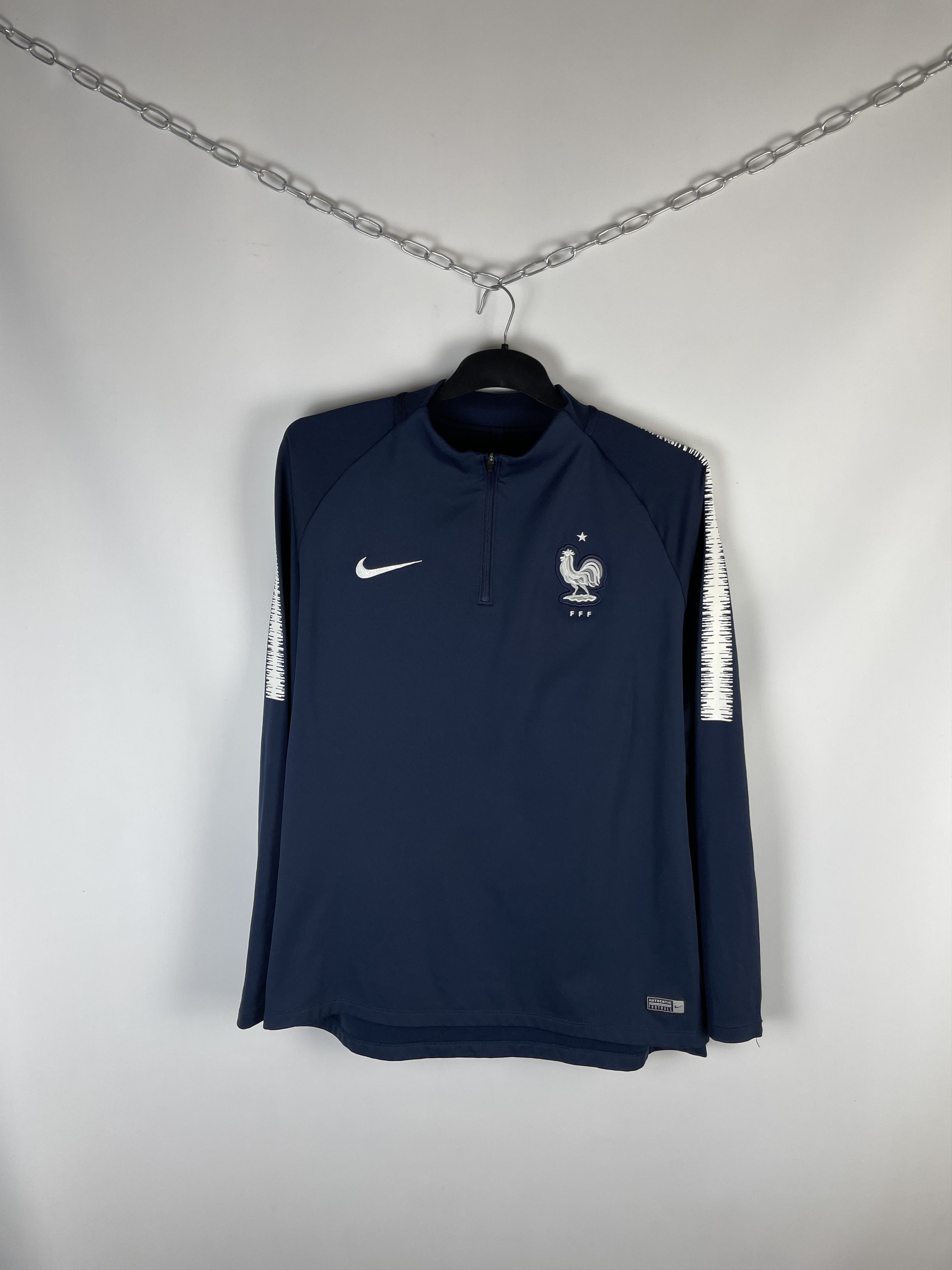 Nike × Vintage Nike France Drill Training Long sleeve Size US XL / EU 56 / 4 - 1 Thumbnail