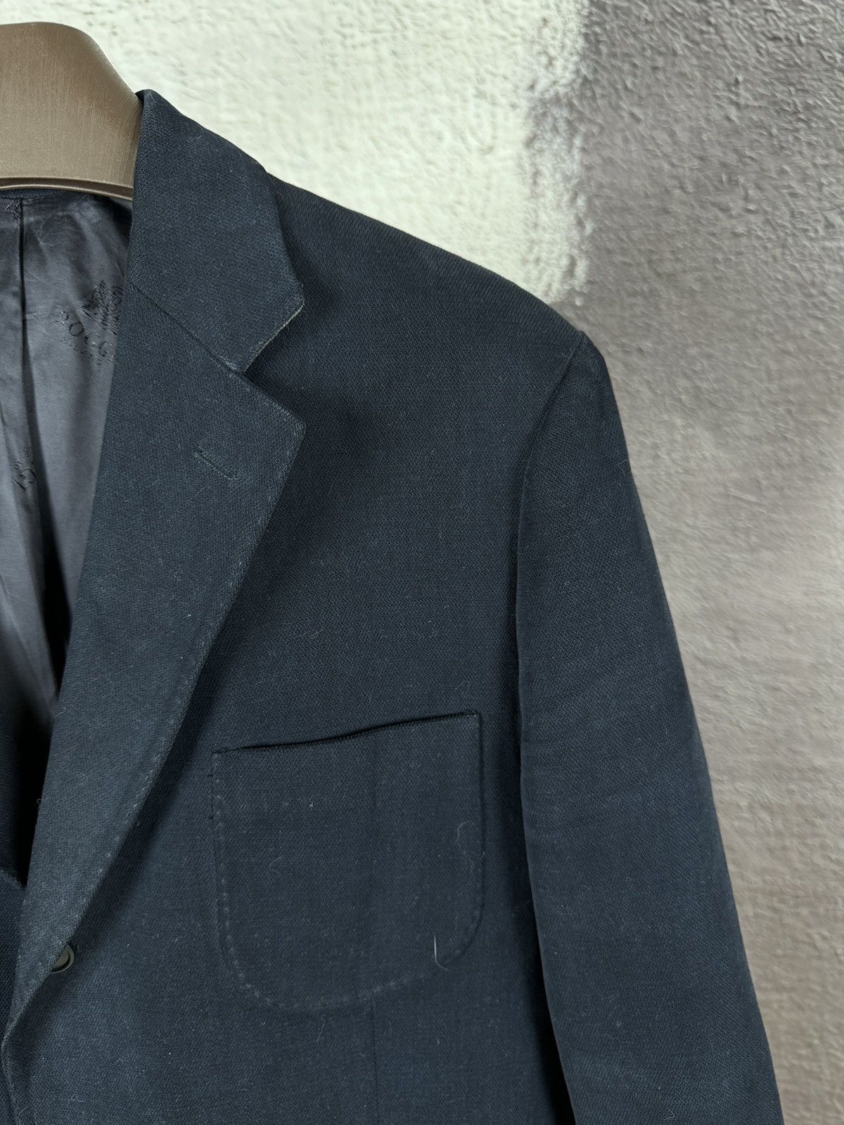 Boggi Boggi Milano vintage blue cotton 3 button blazer Size 44R - 12 Thumbnail