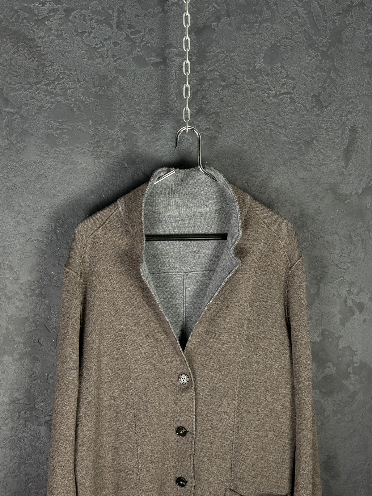 Maurizio Baldassari Maurizio Baldassari Reversible Knit Wool Swacket Size US M / EU 48-50 / 2 - 4 Thumbnail