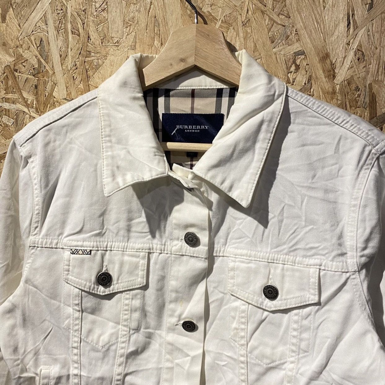Burberry × Vintage Vintage Burberry denim jacket Size M / US 6-8 / IT 42-44 - 3 Thumbnail