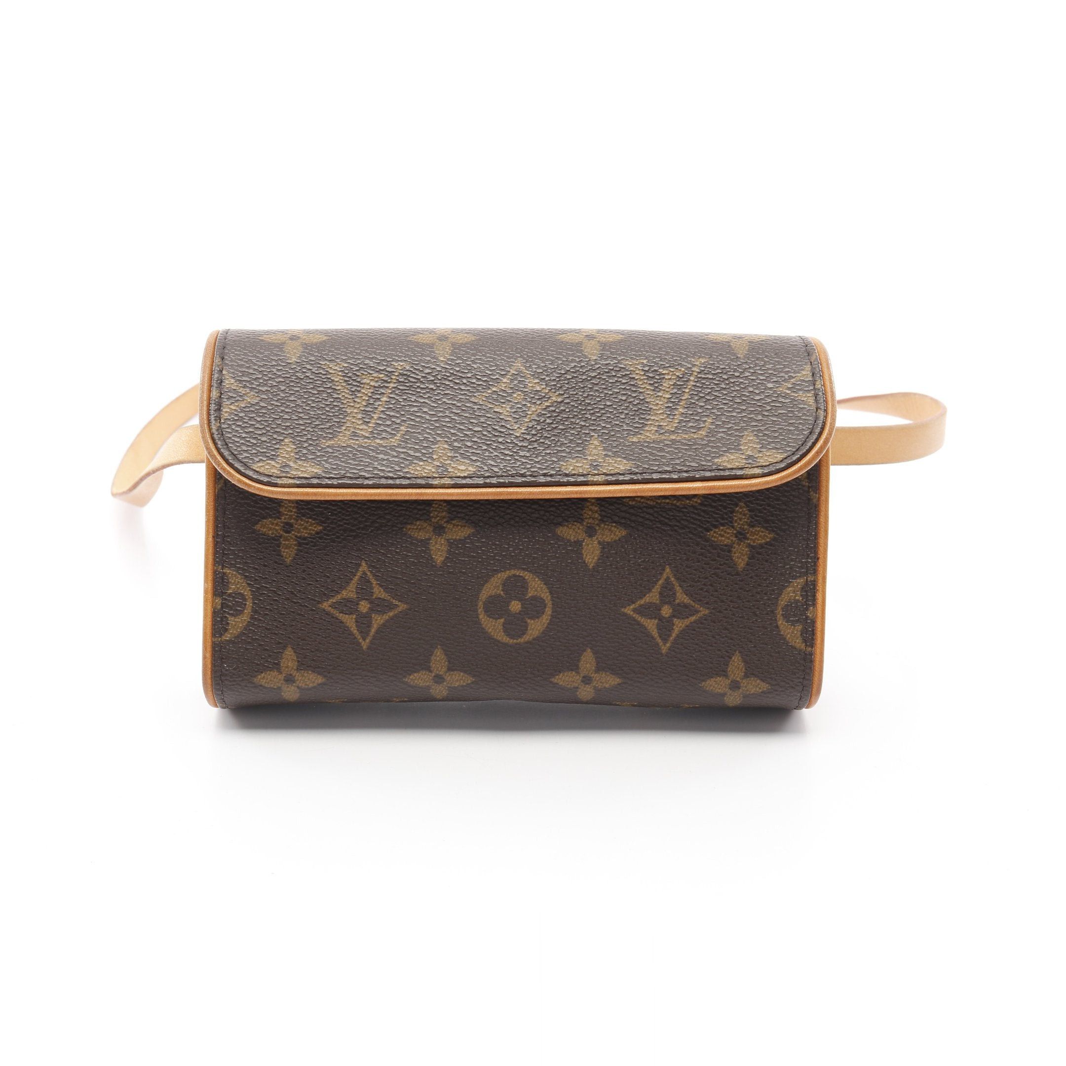 Louis Vuitton Louis Vuitton Pochette Florentine Monogram Body Bag Waist Leather Brown With Button Pressure (S) Size ONE SIZE - 1 Thumbnail