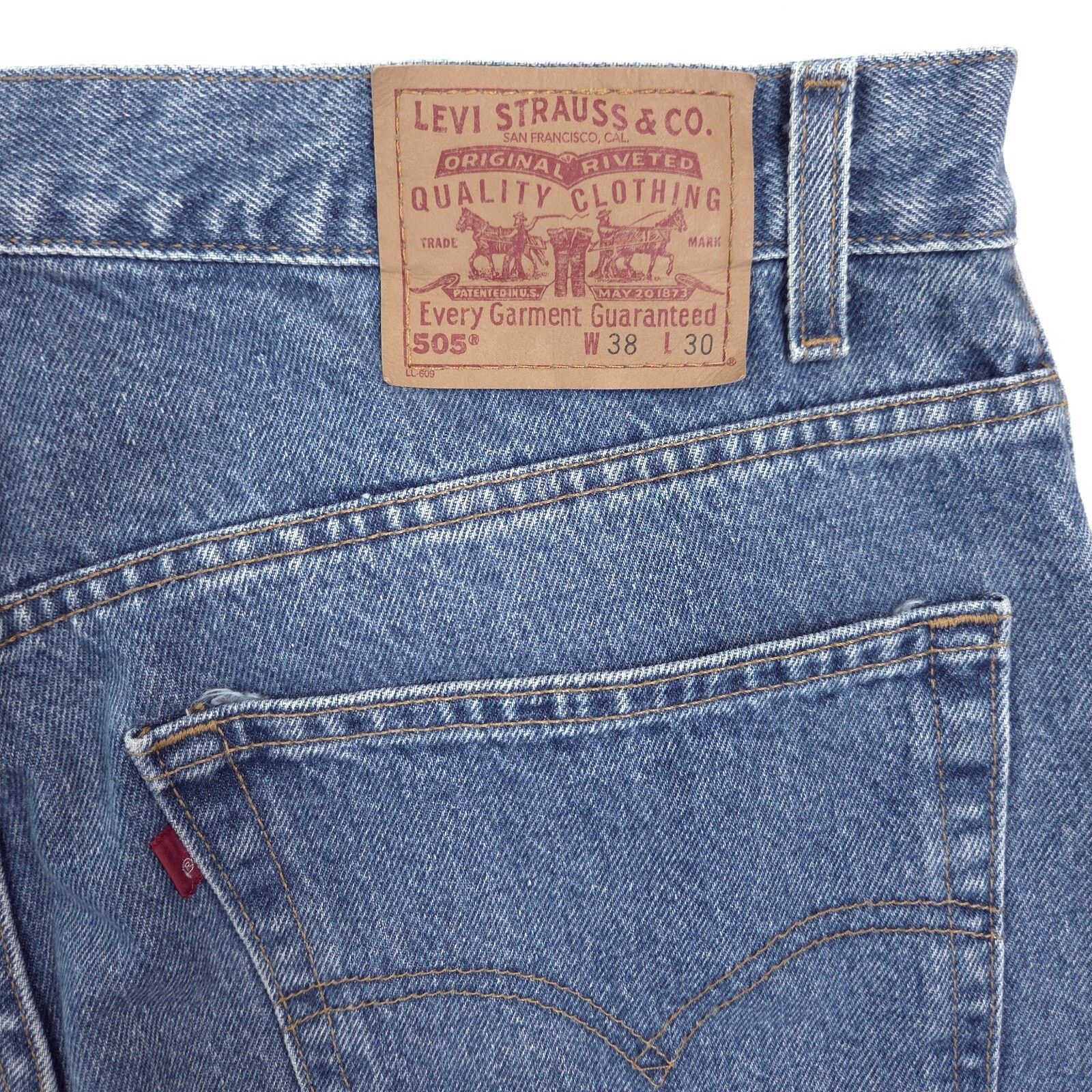 Levi's Vintage Levis 505 Jeans Mens 38x30 Blue Dad Work USA Size US 38 / EU 54 - 9 Thumbnail