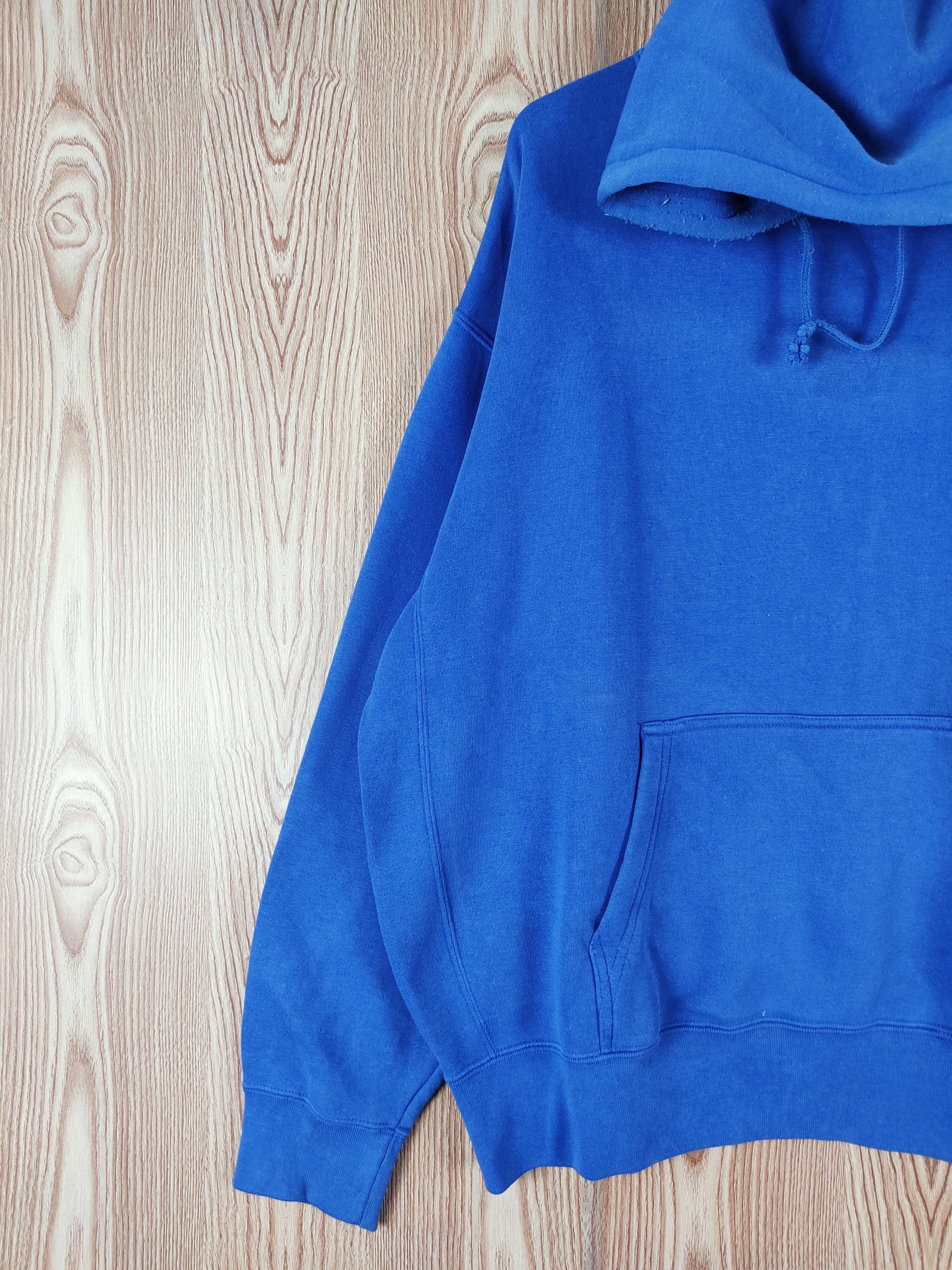 Japanese Brand × Vintage Vintage 💥 United Athle Blue Hoodie Sweatshirts Size US XL / EU 56 / 4 - 3 Thumbnail