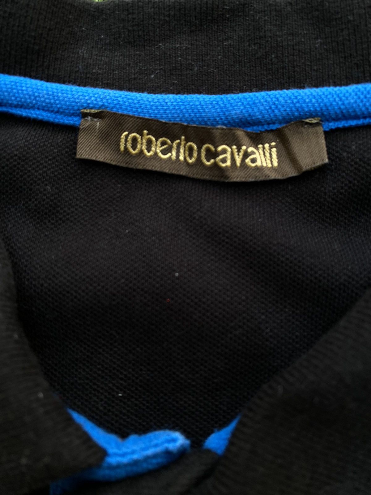 Roberto Cavalli Vintage Roberto Cavalli Cuffs Tape Polo Shirts Size US M / EU 48-50 / 2 - 7 Thumbnail