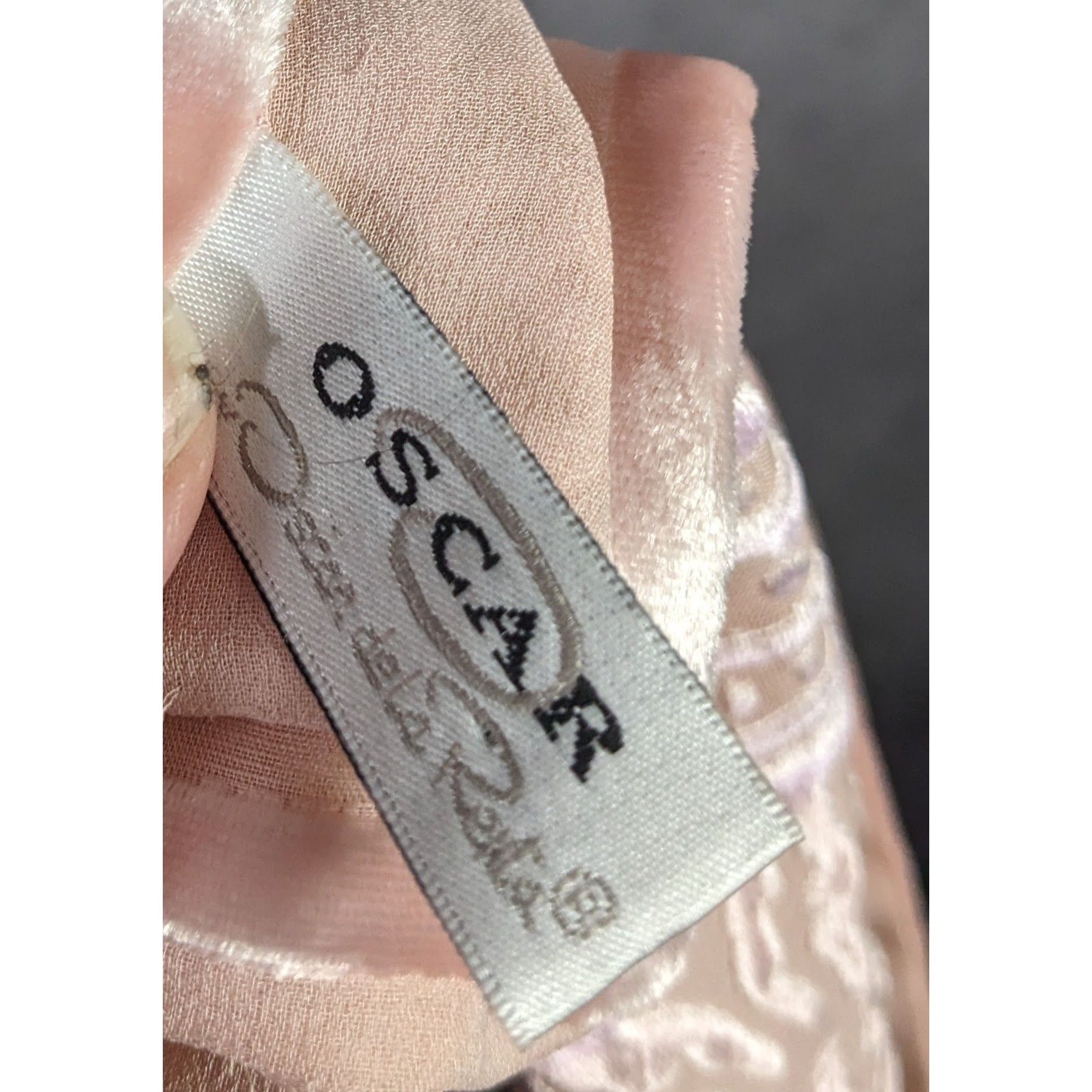 Oscar De La Renta Oscar De La Renta Vintage Coquette Burnout Velvet Floral Sca Size ONE SIZE - 7 Thumbnail