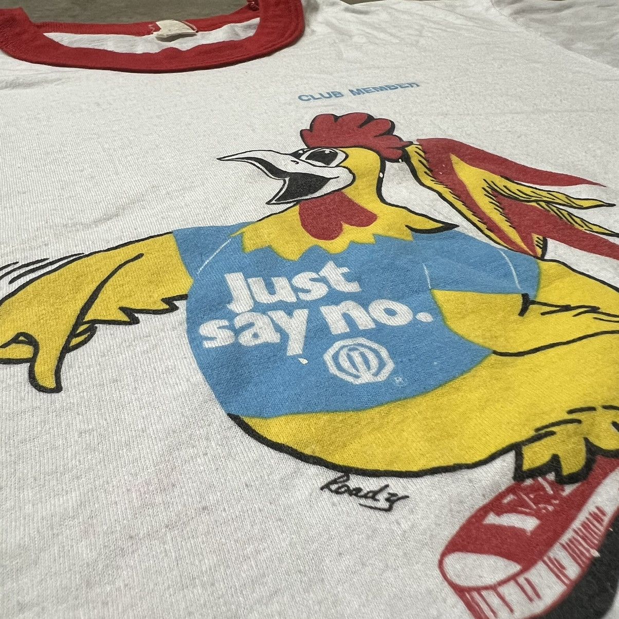 D.A.R.E × Vintage Vintage 80’s D.A.R.E “Just Say No” 🇺🇸 Ringer T-Shirt Size US L / EU 52-54 / 3 - 4 Thumbnail