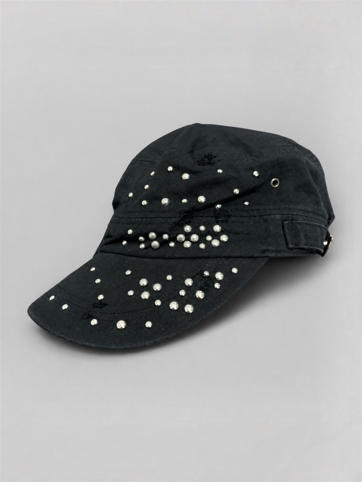 Japanese Brand Undefined Japanese Faded Studded Commando Hat Rock Stylish Size ONE SIZE - 1 Thumbnail