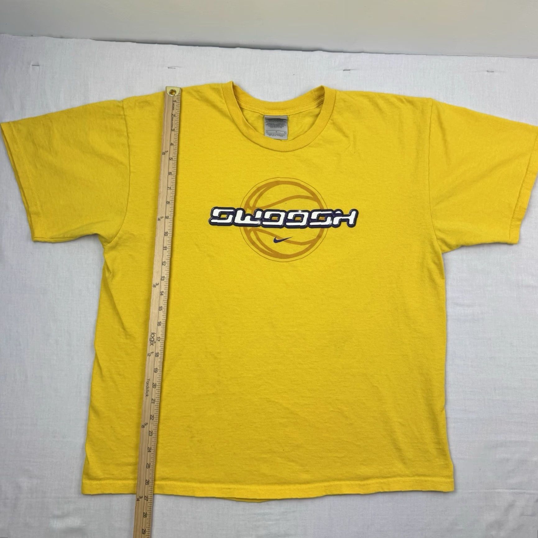 Nike VINTAGE Nike T-Shirt Adult Large Yellow 90s Y2K Sports Mens Size US L / EU 52-54 / 3 - 6 Thumbnail
