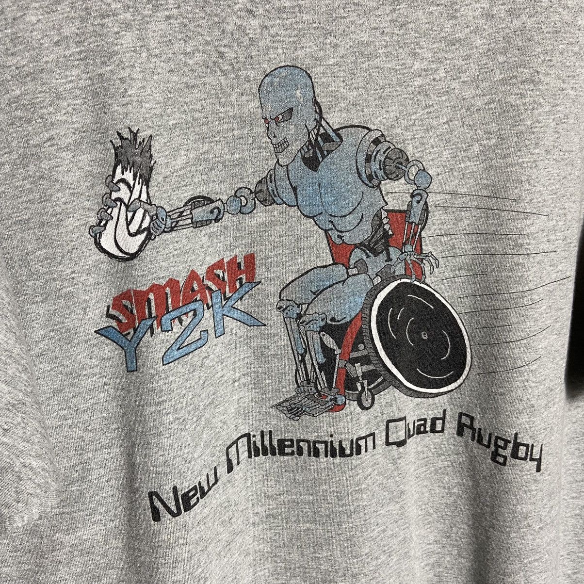 Vintage Vintage Smash Y2K Robot Graphic T-Shirt Size US XL / EU 56 / 4 - 3 Thumbnail