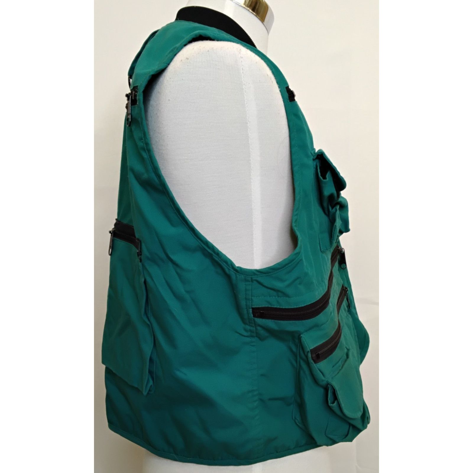 Cabelas Cabela's Fly Fishing Utility Vest Men's M Teal Cargo Pockets Size US M / EU 48-50 / 2 - 4 Thumbnail