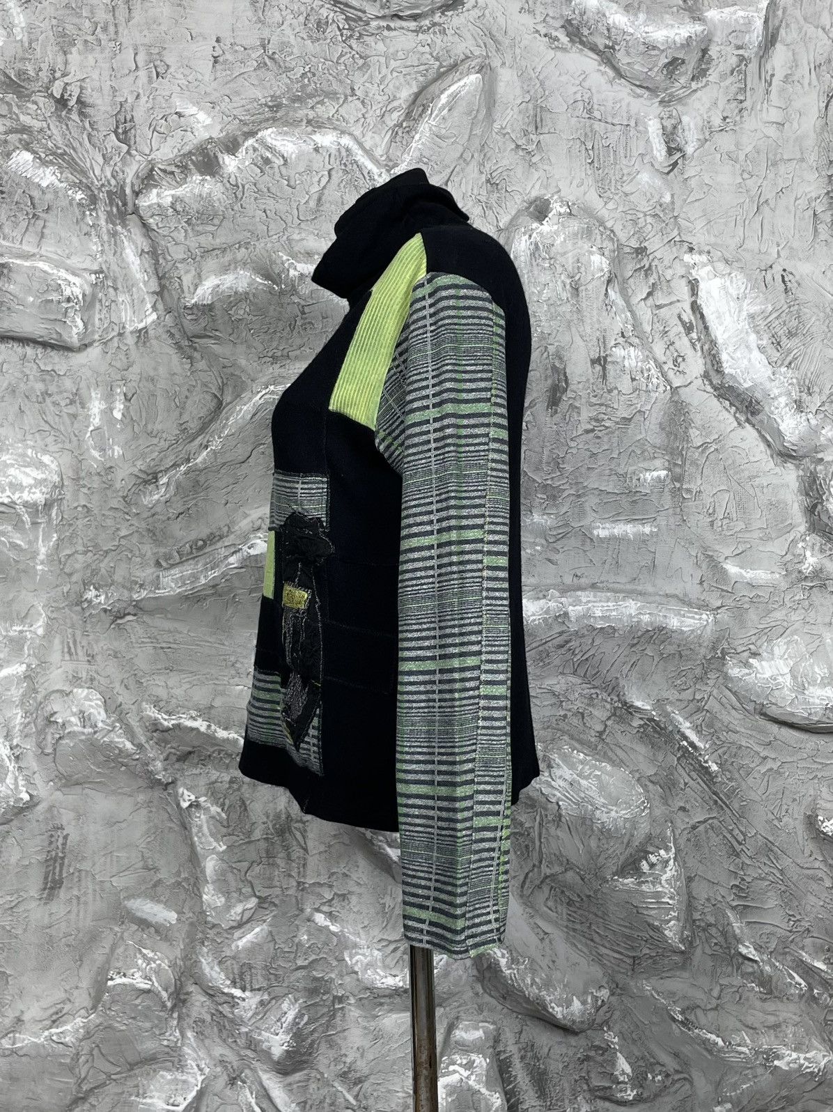 Japanese Brand ADV Y2K Patchwork Sweater Y2K Watanabe Yohji Yamamoto Style Size US M / EU 48-50 / 2 - 2 Thumbnail