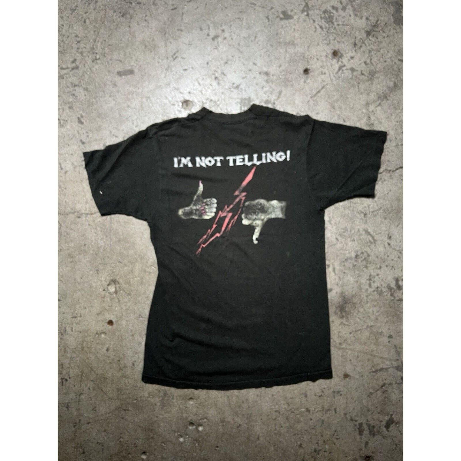 Fruit Of The Loom Vintage accomplice handcuff not telling T-Shirt Distressed Size US L / EU 52-54 / 3 - 2 Thumbnail