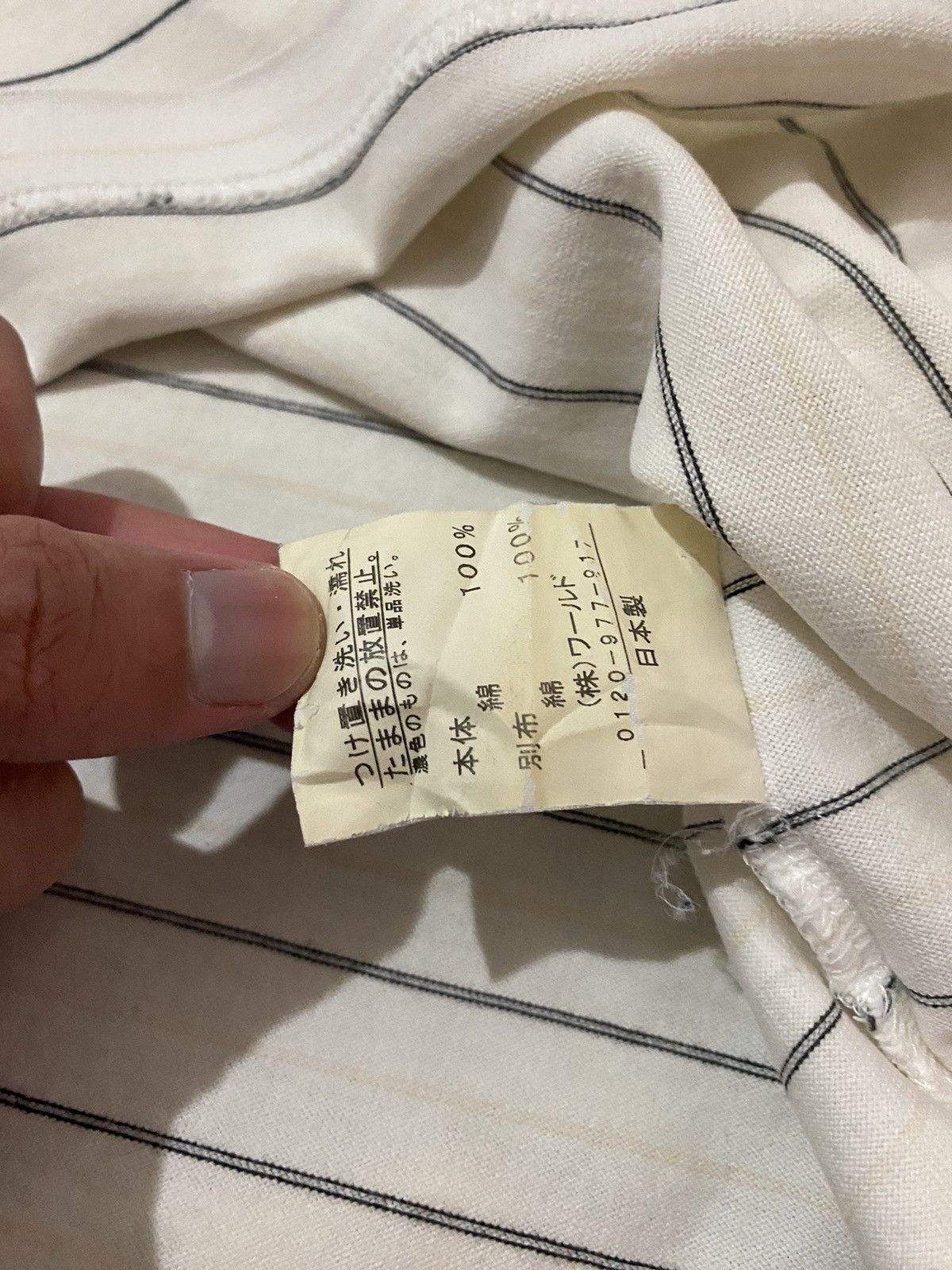 Japanese Brand × Takeo Kikuchi × Vintage TAKEO KIKUCHI JAPAN STRIPES FORMAL POLOS TEE Size US M / EU 48-50 / 2 - 9 Thumbnail