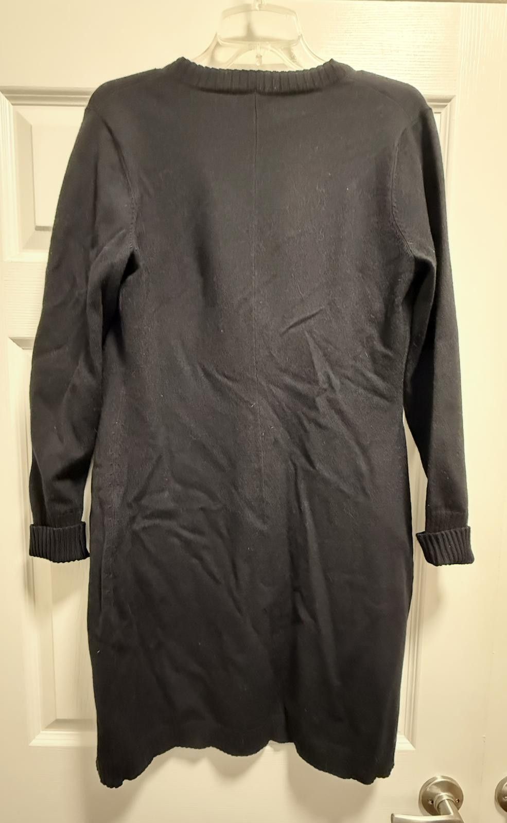 Designer Moda International Long Wool Blend Open Cardigan M Size M / US 6-8 / IT 42-44 - 4 Thumbnail