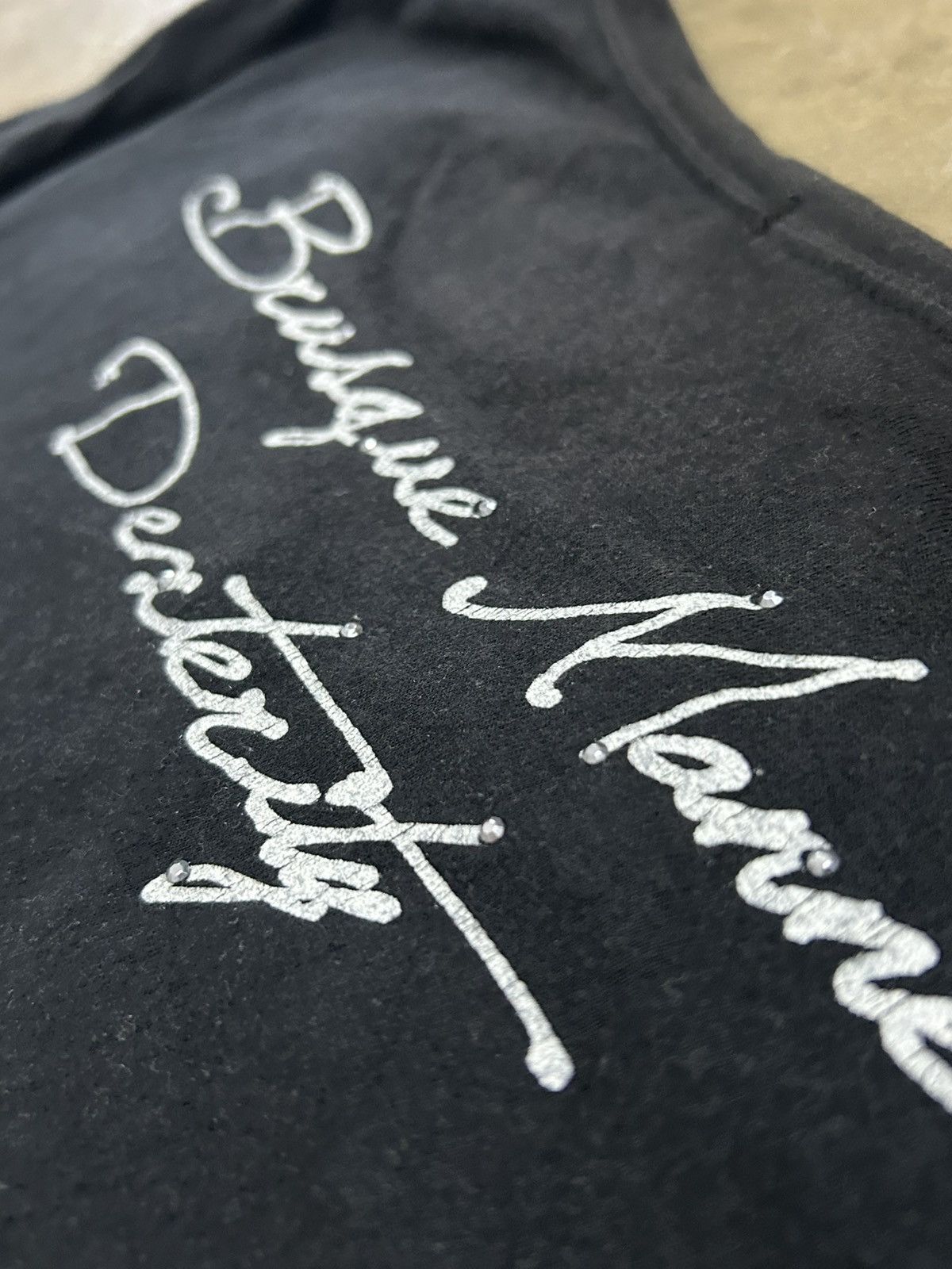 Le Grande Bleu (L.G.B.) Vintage Rush Hour Japan No 9 Pocket Tee Studded Long Sleeve Size US S / EU 44-46 / 1 - 9 Thumbnail