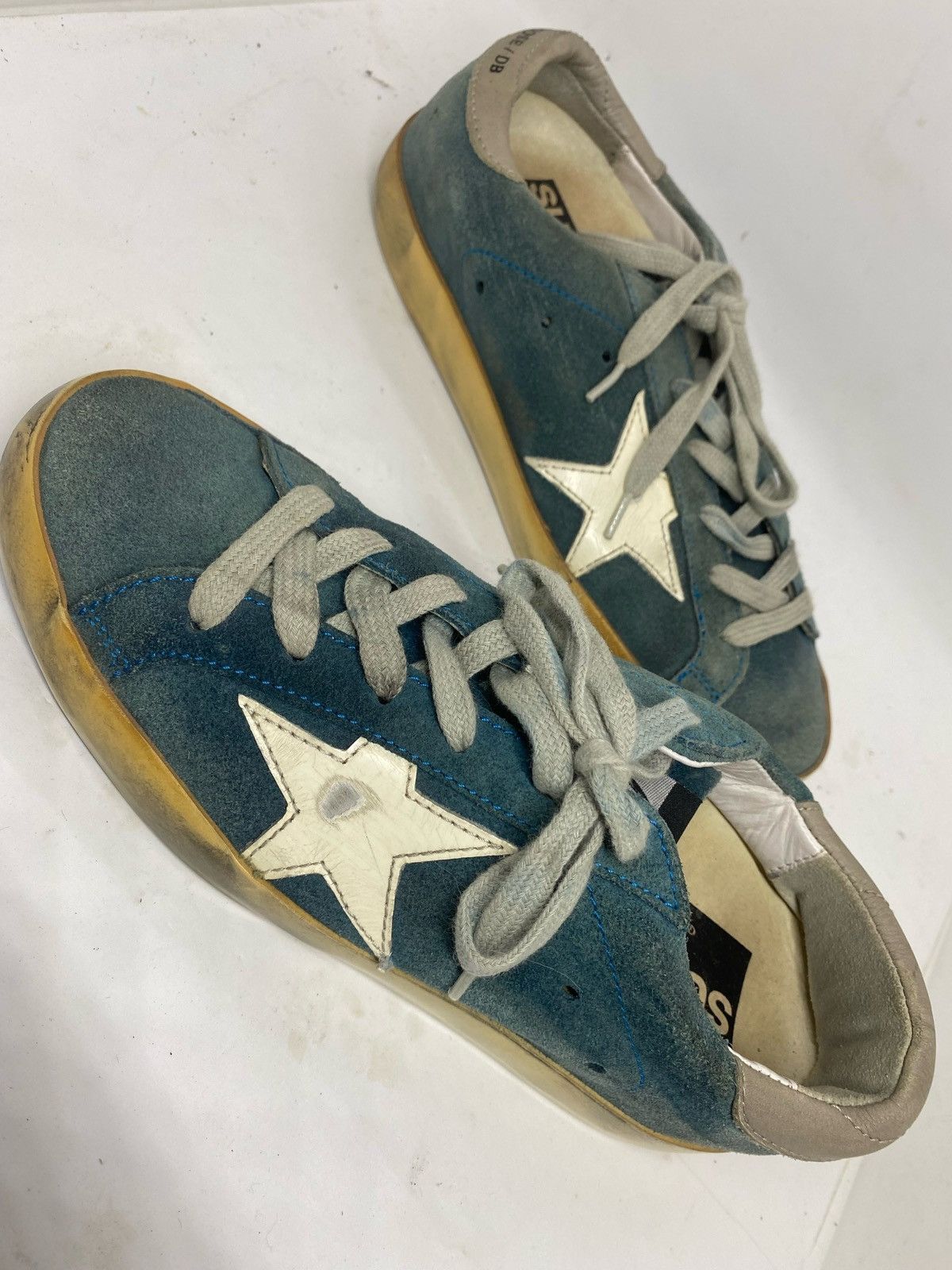 Golden Goose ggdb superstar light blue size 36GOLDEN GOOSE Deluxe Brand Size US 6 / IT 36 - 1 Thumbnail