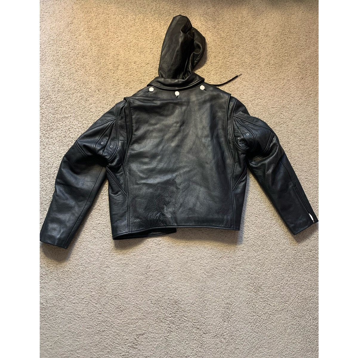 Helmut Lang HELMUT LANG BUILD OUT MOTORCYCLE LEATHER JACKET Size US L / EU 52-54 / 3 - 12 Thumbnail