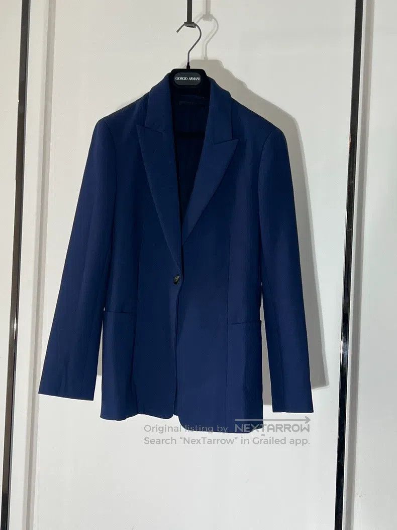 The Row The Row size 8 Dark blue one-button jacket Size US M / EU 48-50 / 2 - 1 Thumbnail