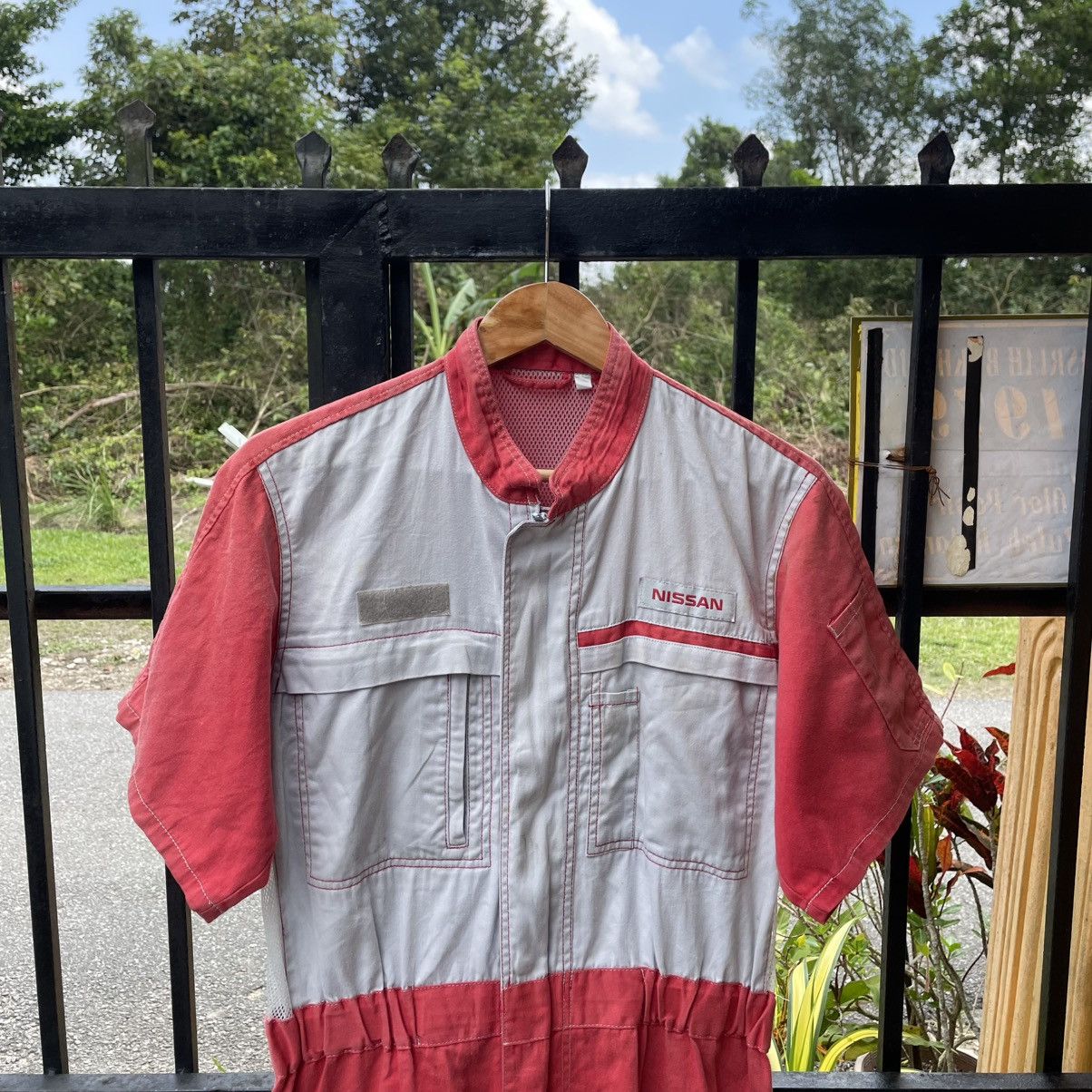Japanese Brand 🔥🇯🇵Vintage Nissan Workers Coverall Jumpsuits Mechanic Wear Size US 30 / EU 46 - 3 Thumbnail