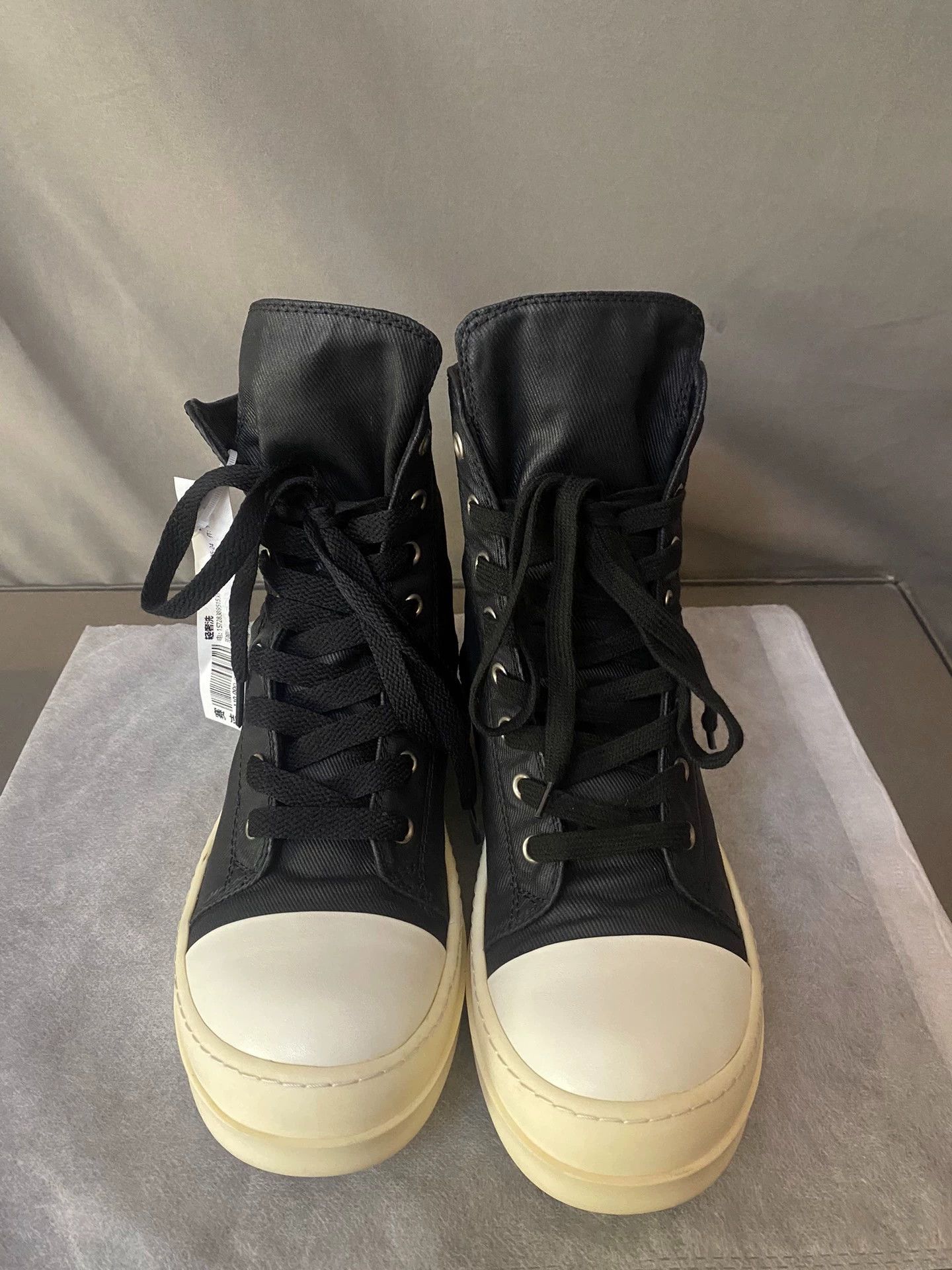Rick Owens Rick Owens double-stitched waxed Converse sneakers Size US 6 / EU 39 - 1 Thumbnail