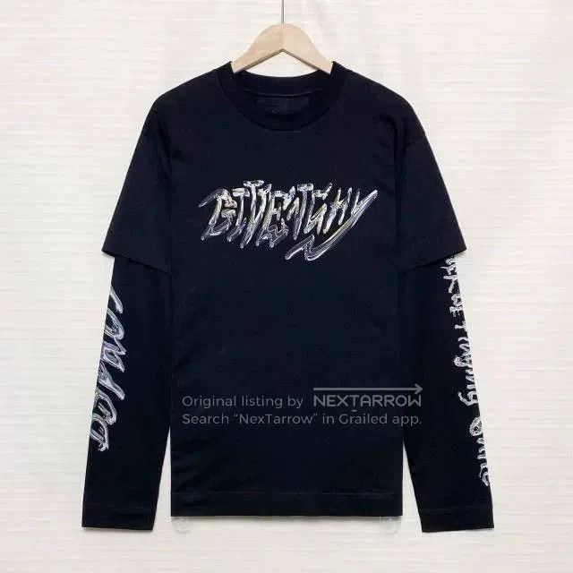 Givenchy Givenchy x BSTROY FW22 Logo Print Layered T-Shirt. Size US M / EU 48-50 / 2 - 1 Thumbnail