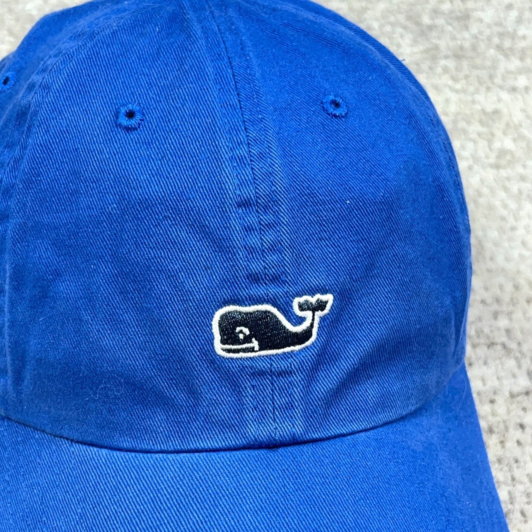 Vineyard Vines Vineyard Vines Hat Cap Strap Back Royal Blue Twill Whale Mens Dad Adjustable Baseball Cap City? Size ONE SIZE - 3 Thumbnail