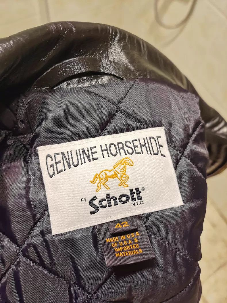 Schott Schott Horseskin leather clothing Size US L / EU 52-54 / 3 - 6 Thumbnail