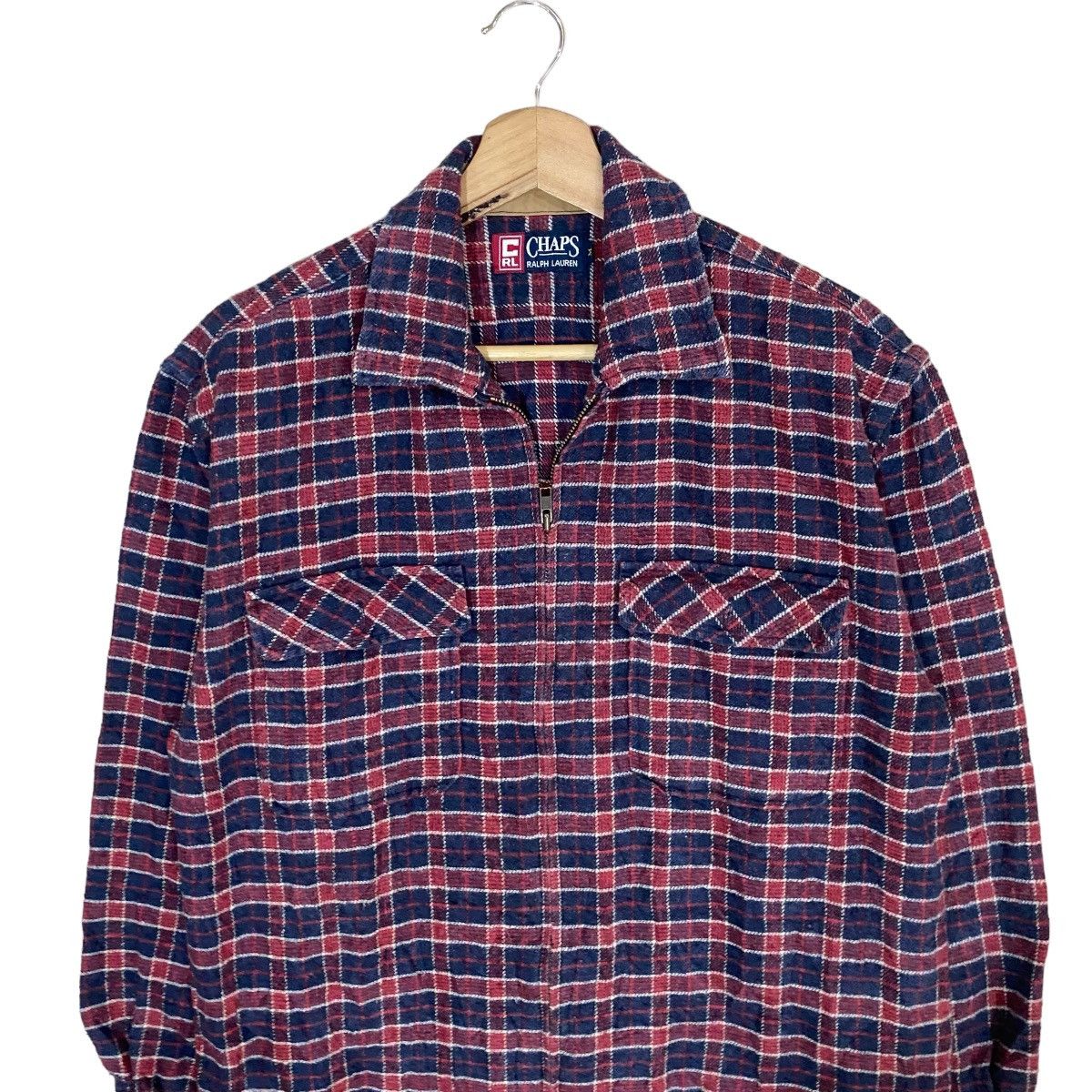 Chaps Ralph Lauren × Flannel × Ralph Lauren ☀️VINTAGES CHAPS RL WOOL TARTAN ZIPPER FLANNEL Size US M / EU 48-50 / 2 - 4 Thumbnail