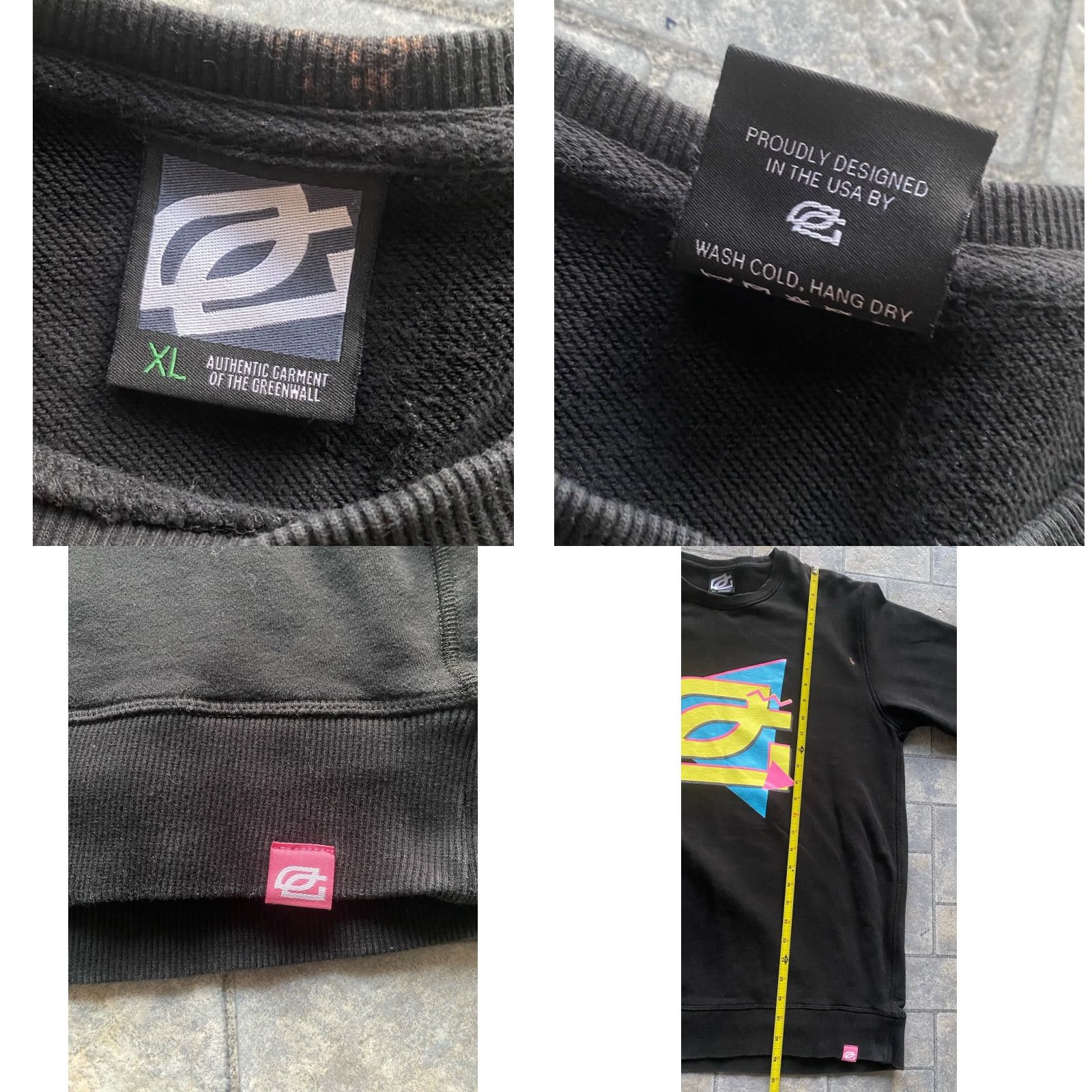 Logo 7 Greenwall Sweatshirt Crewneck Logo Black Men’s XL Flaws Wear Optic Gaming Greenwall? Size US XL / EU 56 / 4 - 9 Thumbnail